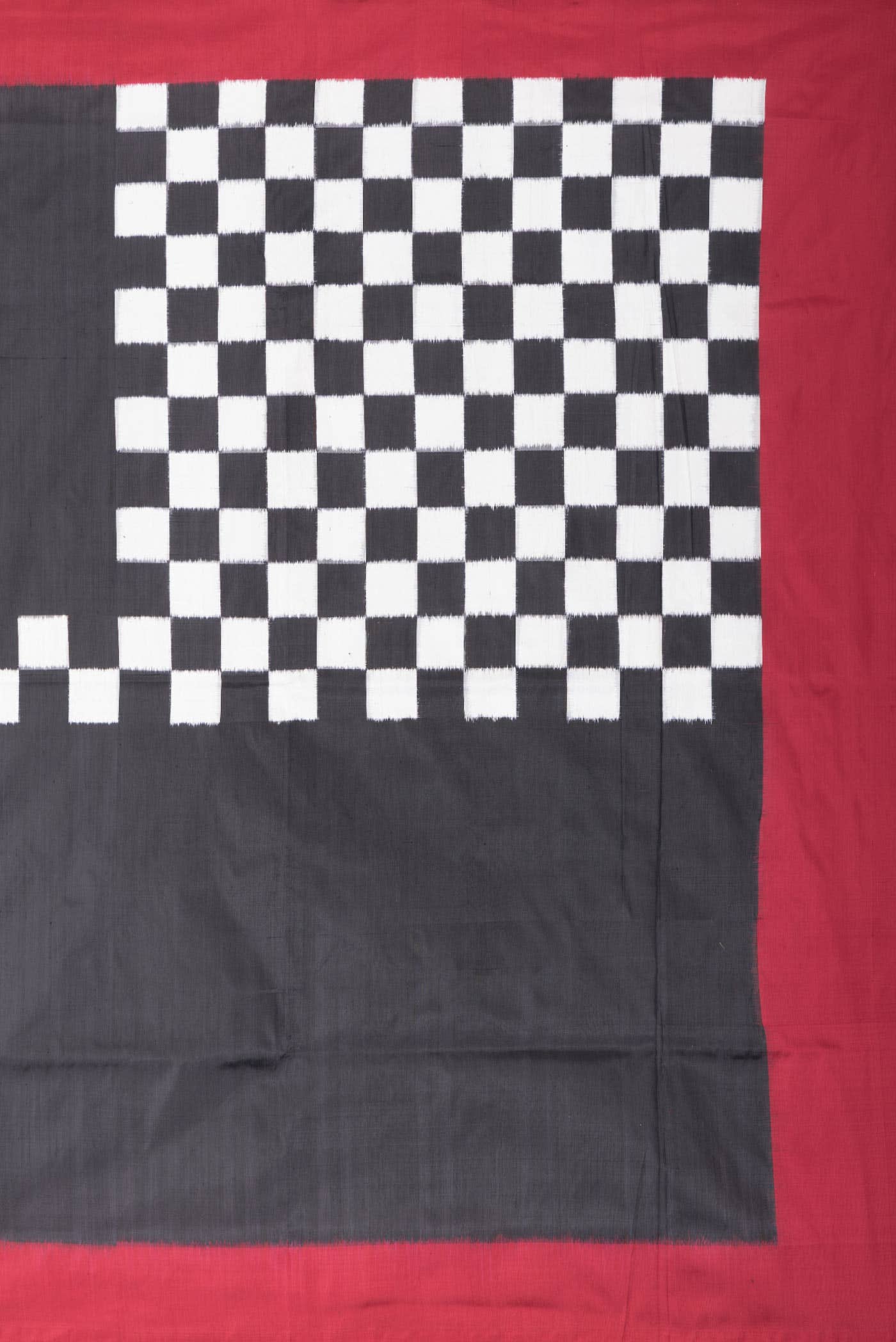 Black Double Ikat Saree - Image 5