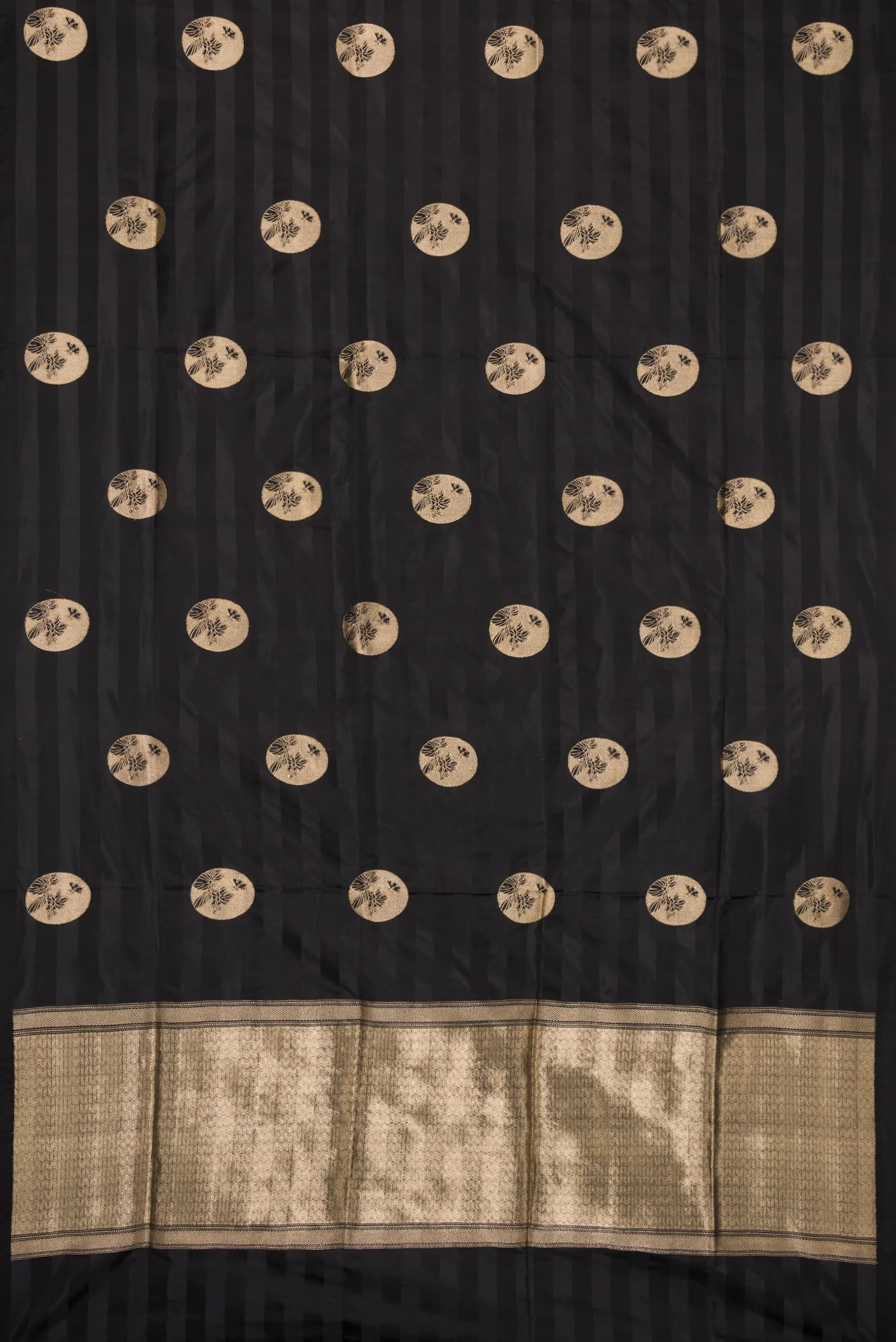 Black Banarasi Silk Saree - Image 5