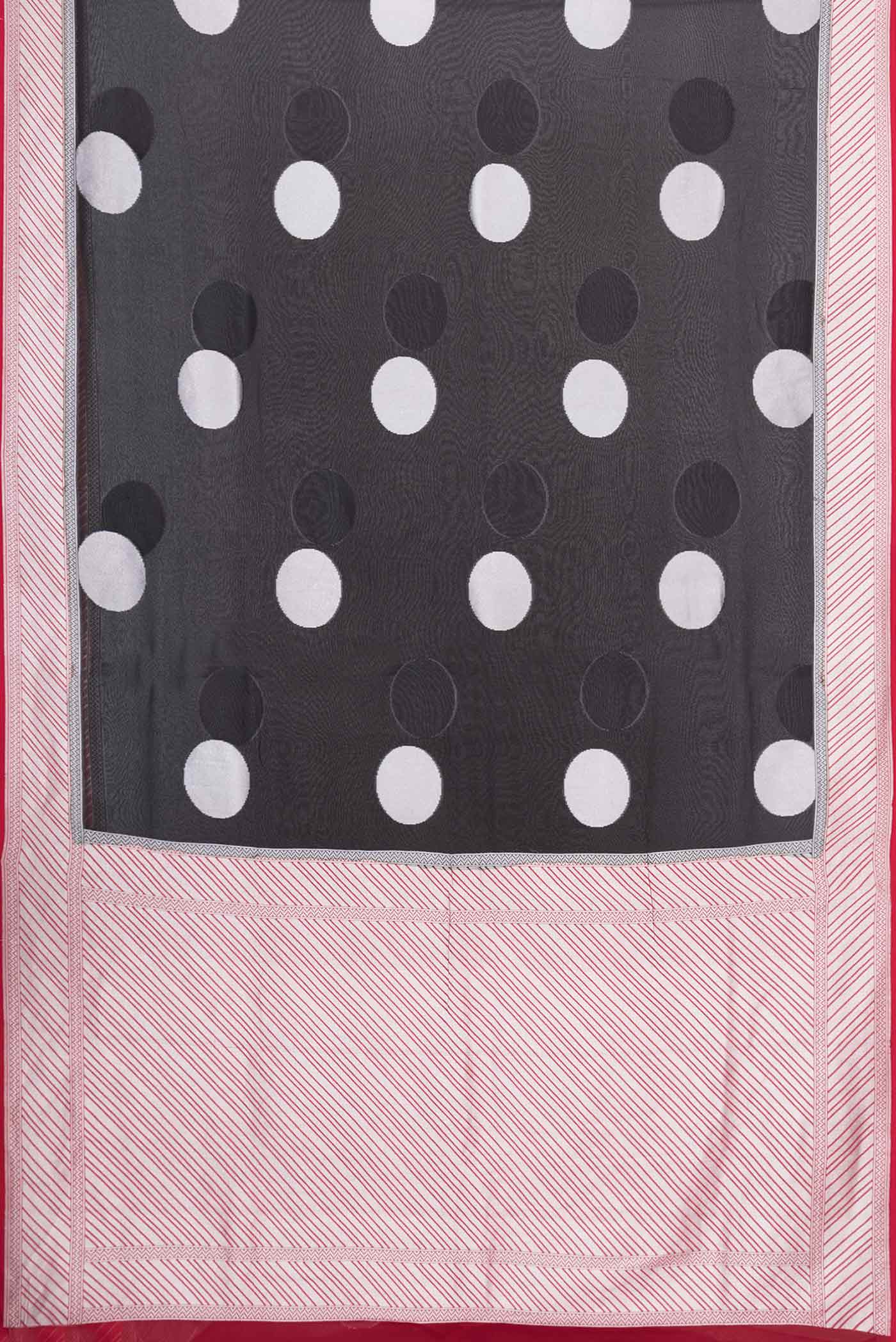 Black Banarasi Georgette Saree - Image 6