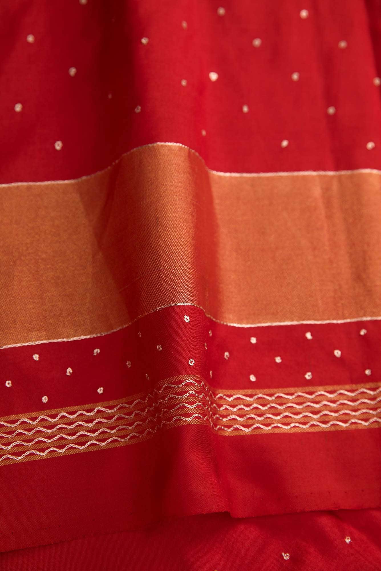 Pure Silk Pure Zari Black Dual Tone Double Ikat Saree - Image 6