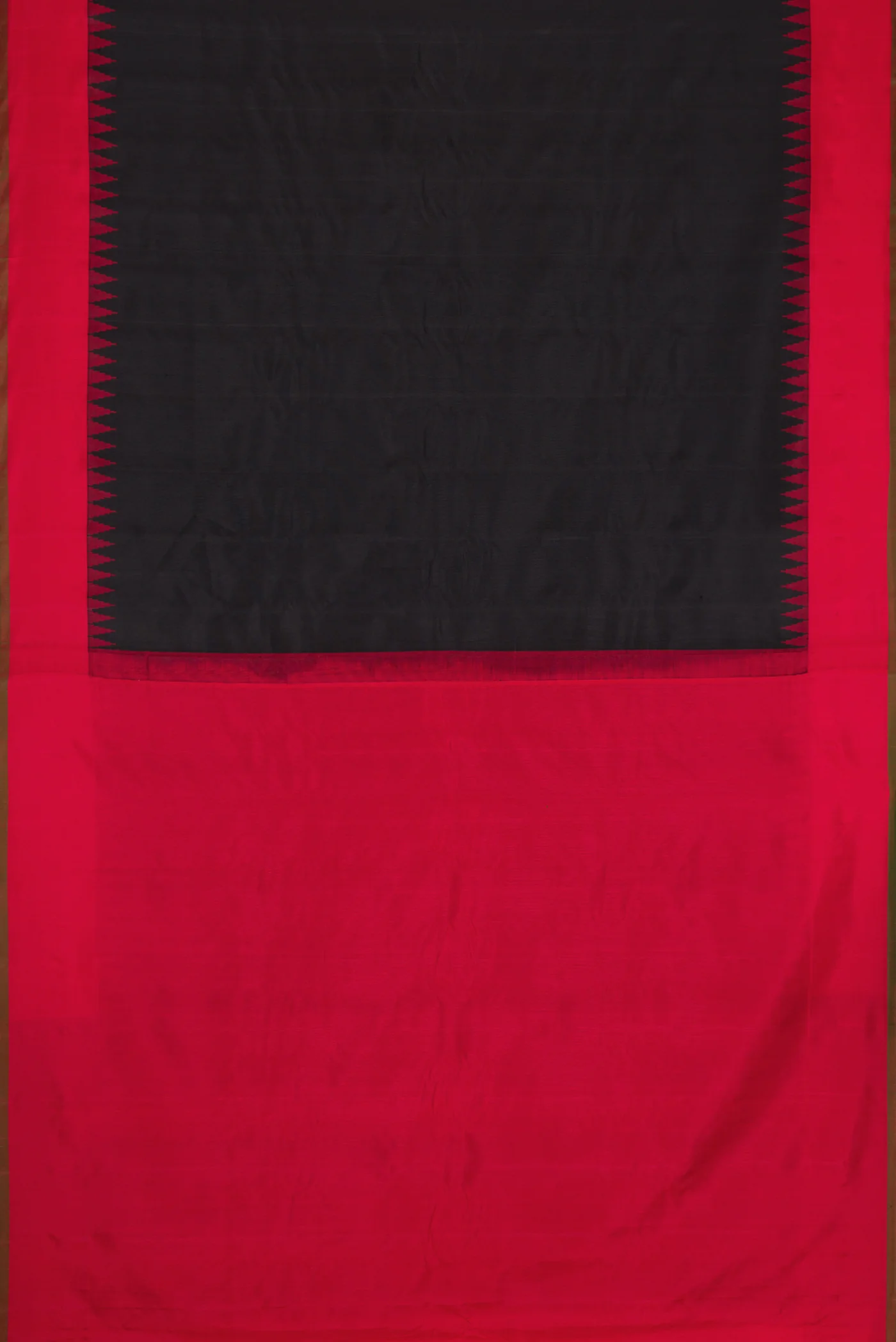 Black Gadwal Silk Saree - Image 6