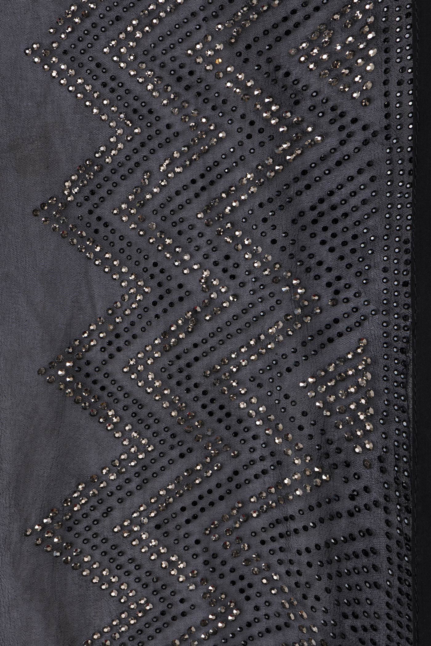 Black Blended Georgette Saree - Image 3