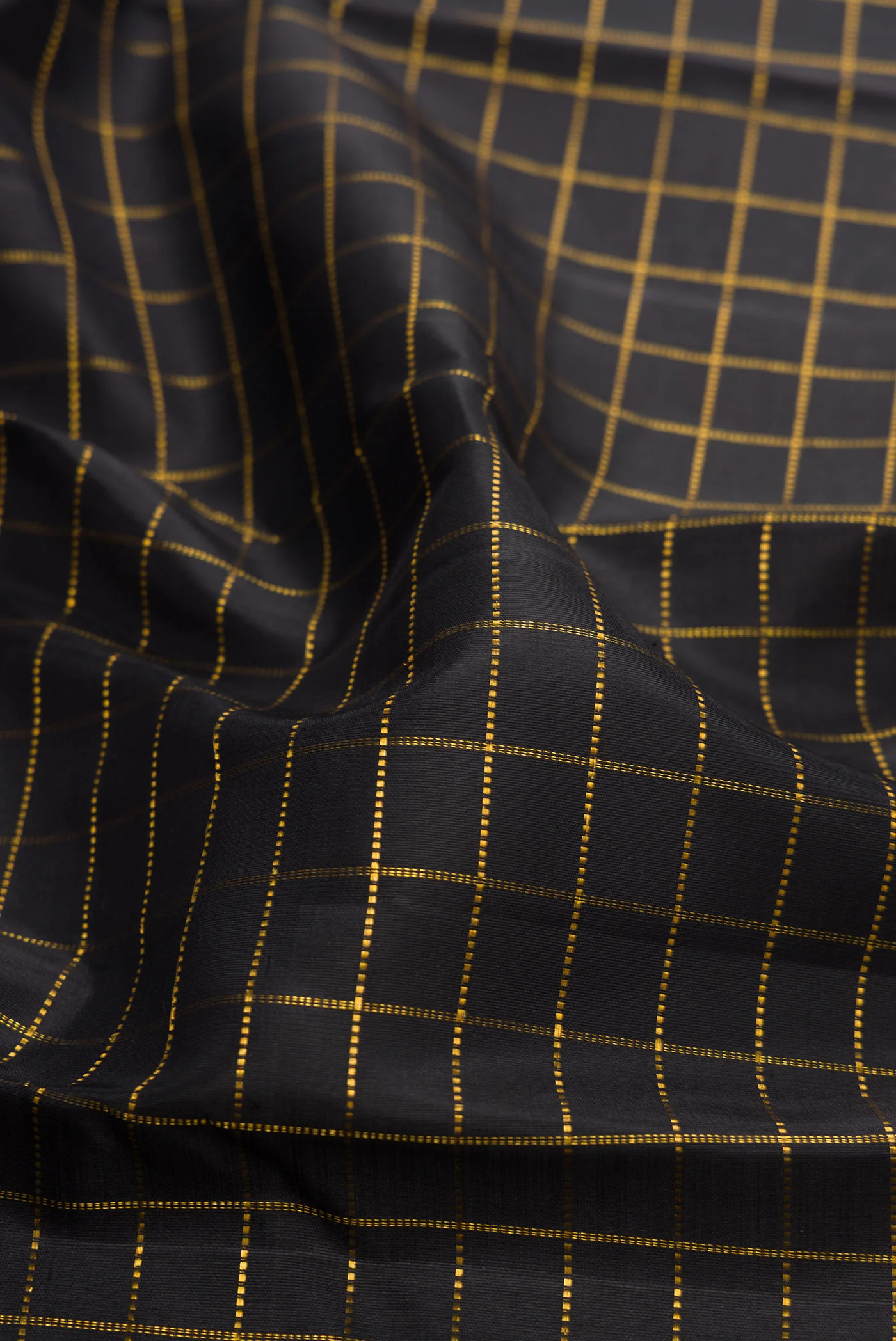 Black Kanchipuram Silk Saree - Image 2