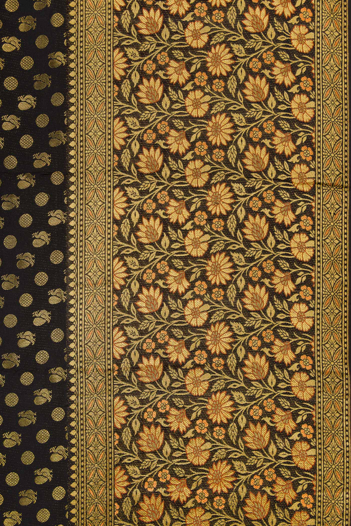 Black Kanjivaram Silk Saree - Image 3