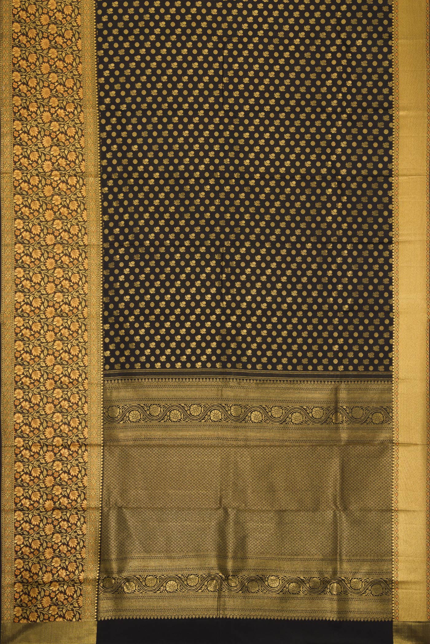 Black Kanjivaram Silk Saree - Image 6