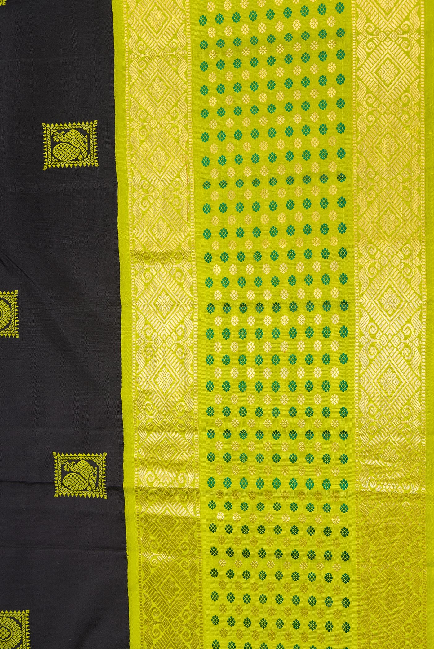Black Kanjivaram Silk Saree - Image 3