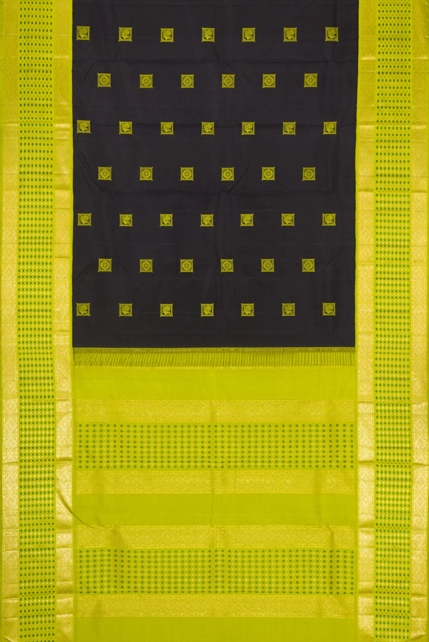 Black Kanjivaram Silk Saree - Image 6
