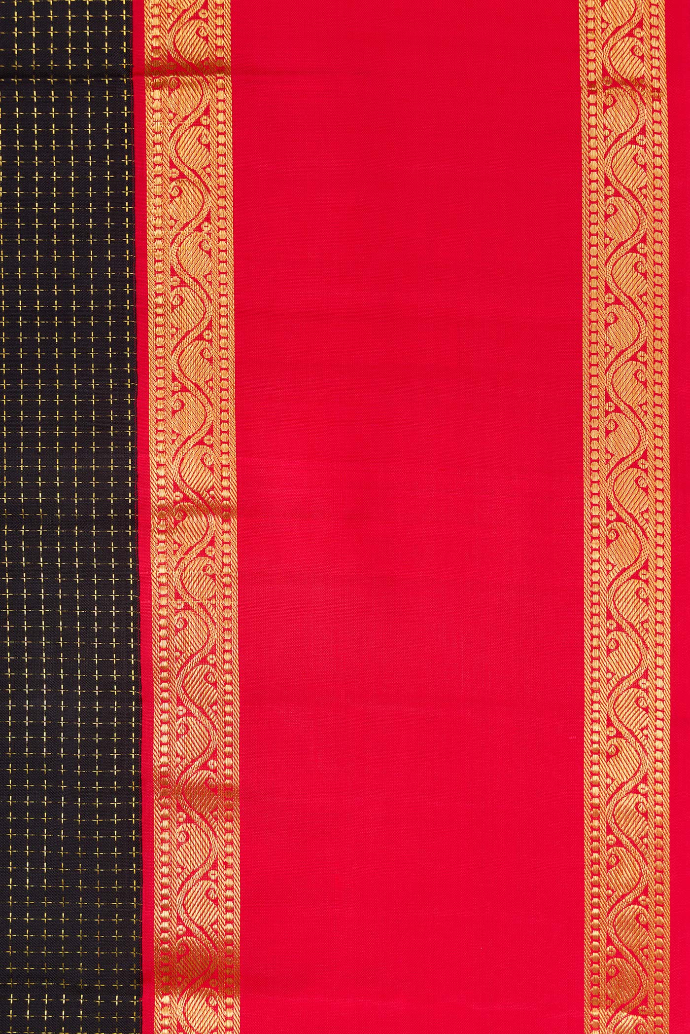 Black Kanjivaram Silk Saree - Image 3