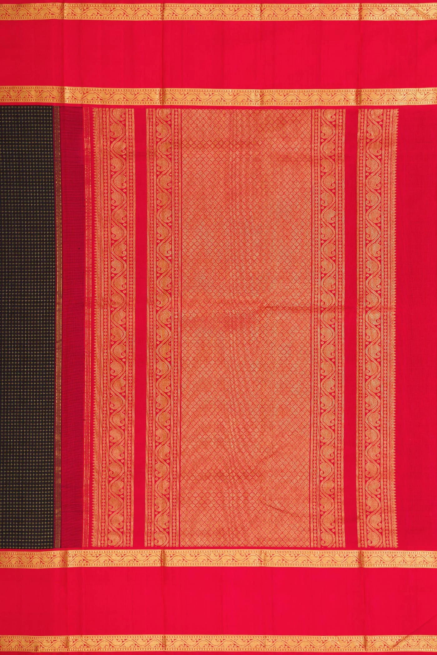 Black Kanjivaram Silk Saree - Image 7