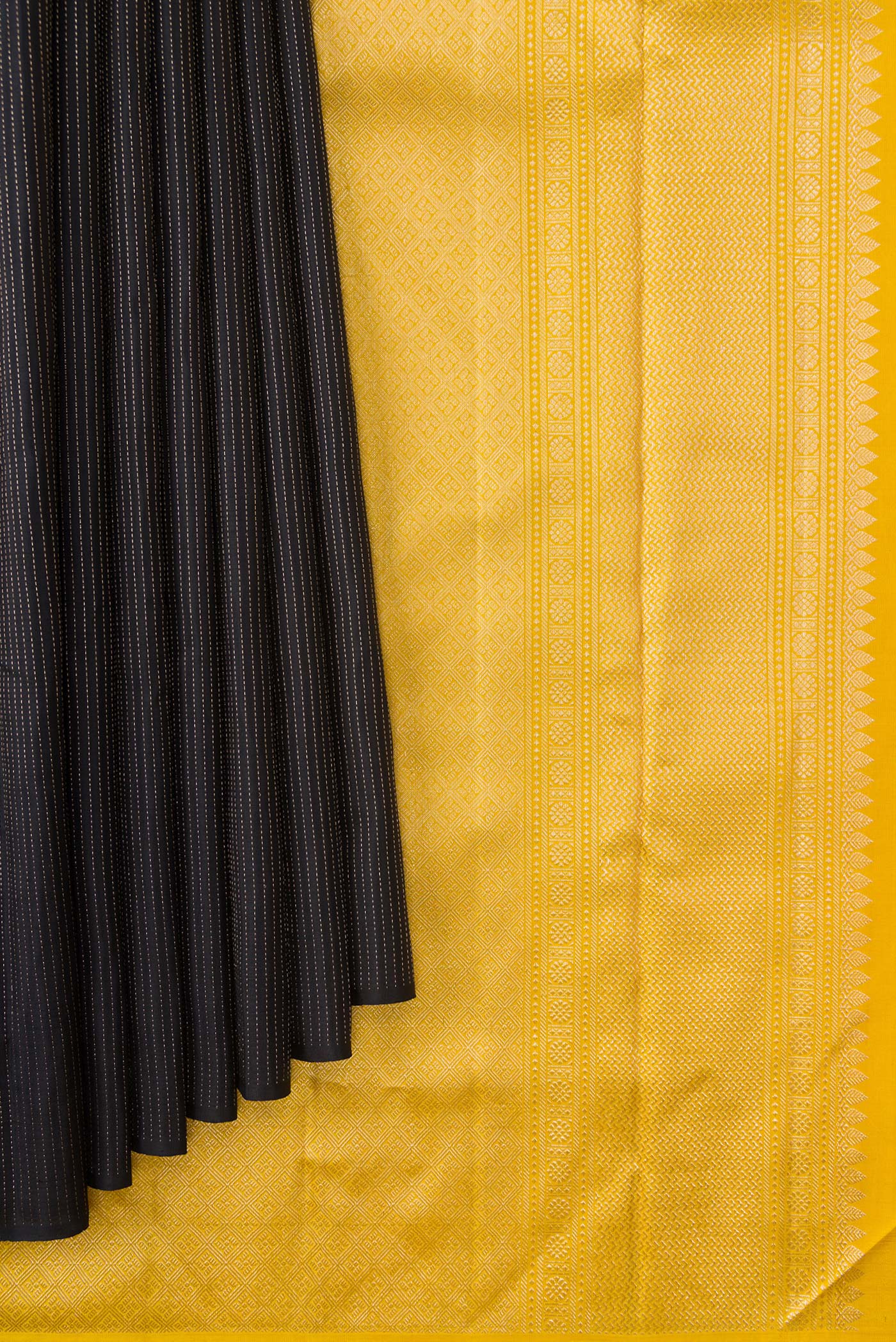 Black Kanjivaram Silk Saree - Image 3