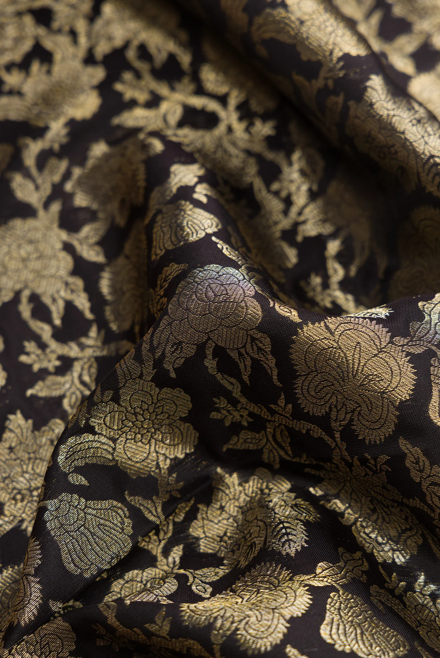 Black Kanjivaram Silk Saree - Image 2