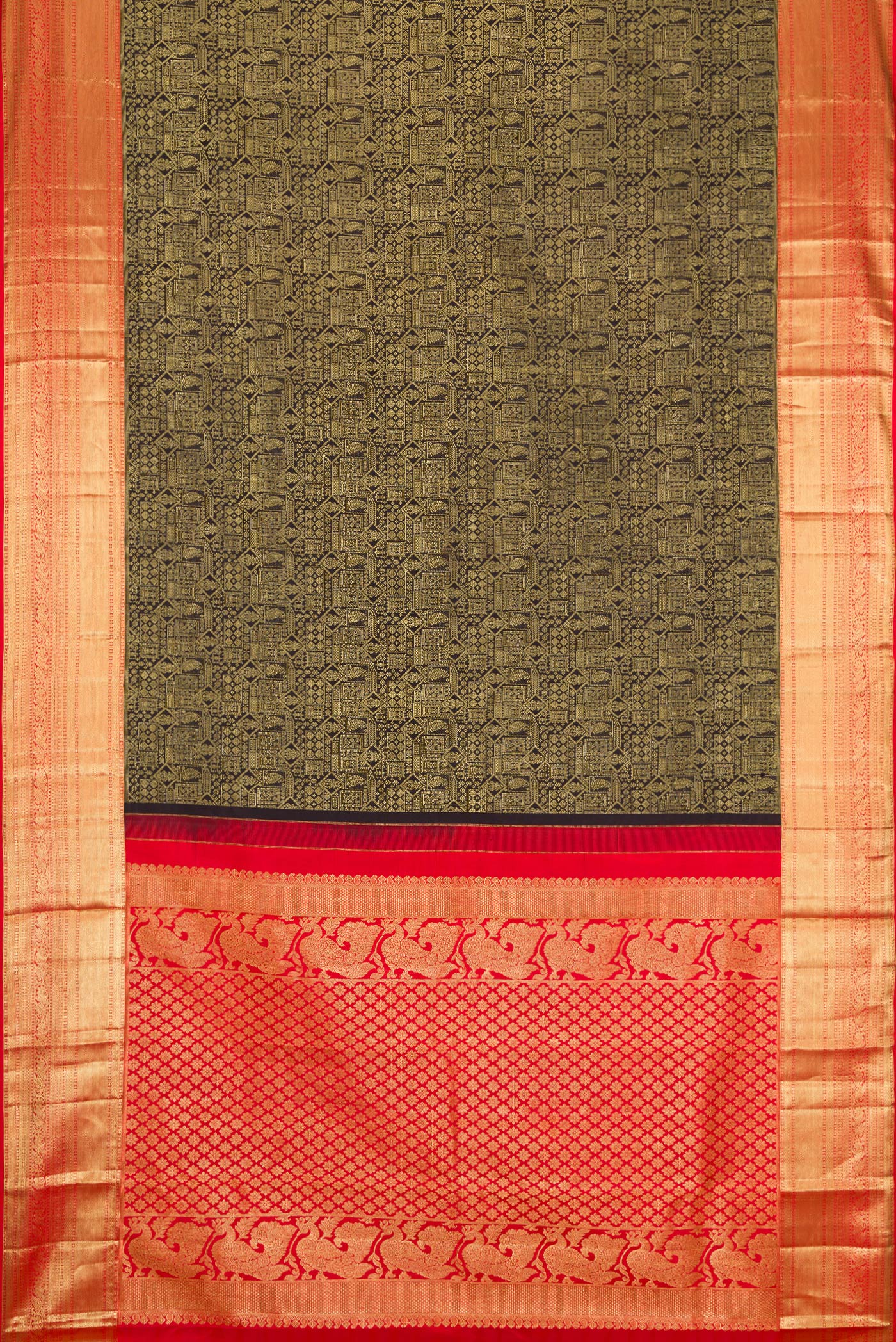 Black Kanjivaram Silk Saree - Image 6