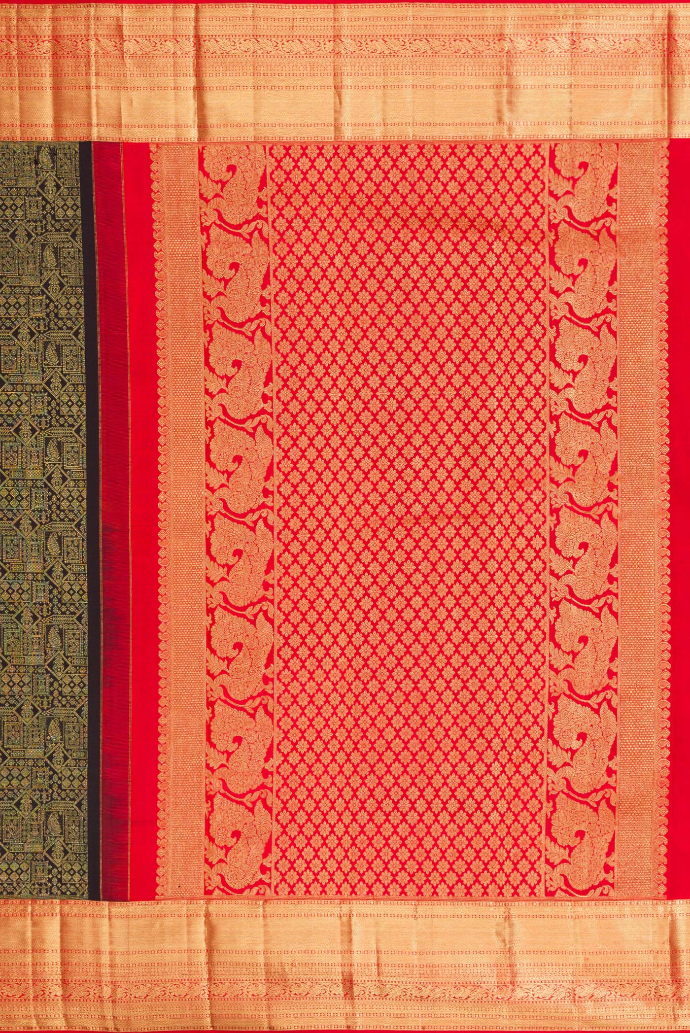 Black Kanjivaram Silk Saree - Image 7