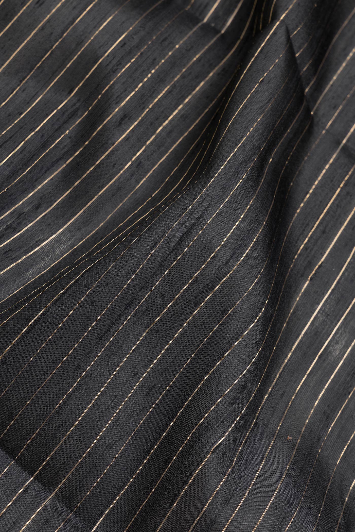 Black Raw Silk Saree - Image 2