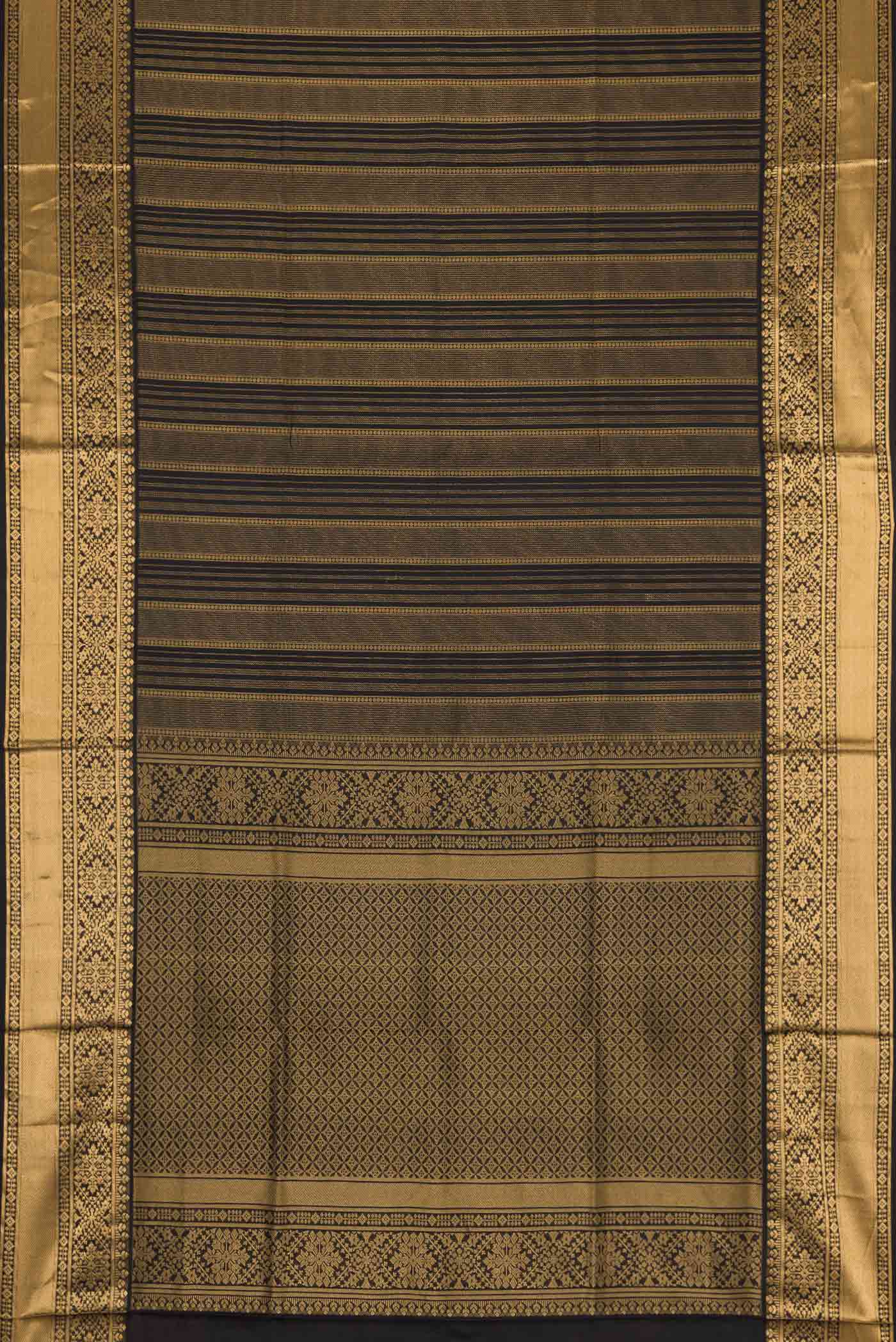 Black Soft Silk Saree - Image 7