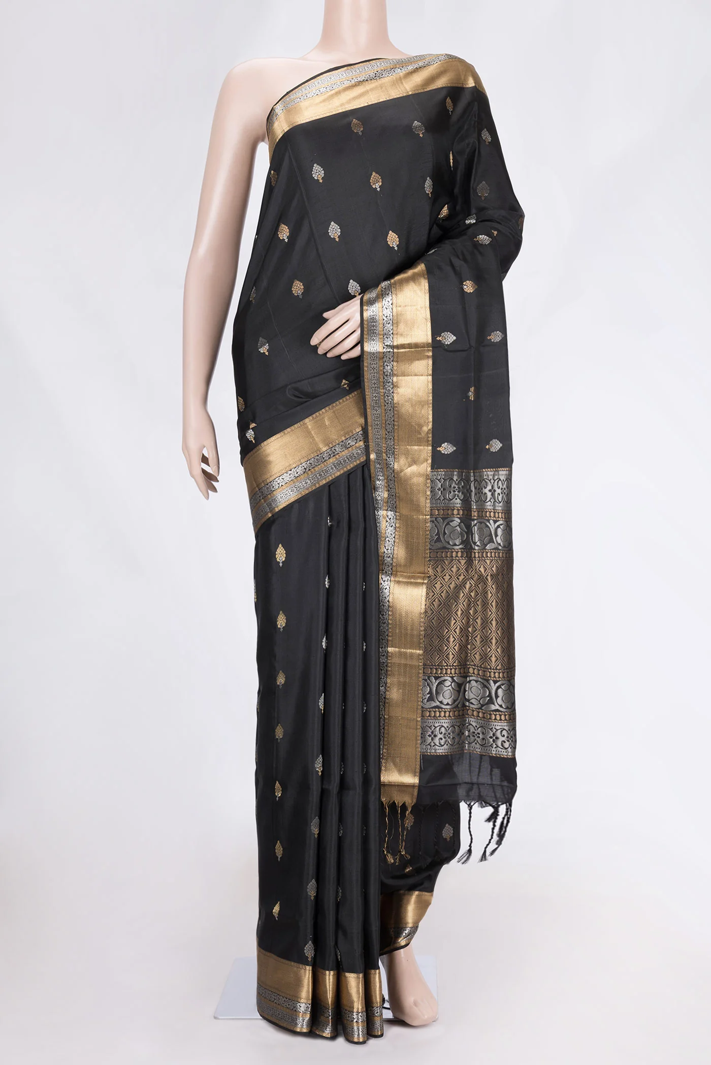 Black Soft Silk Saree