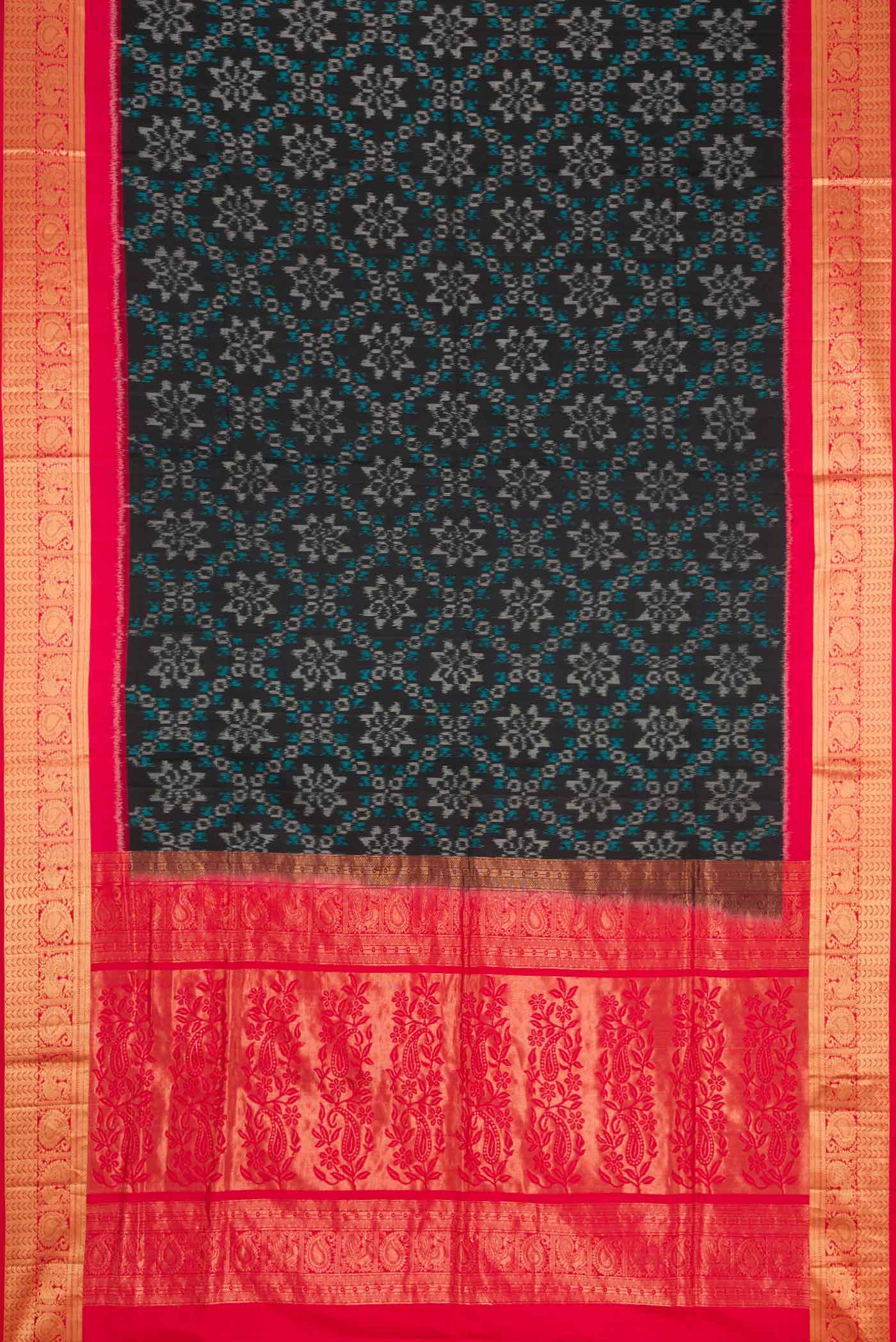 Black Soft Silk Saree - Image 6
