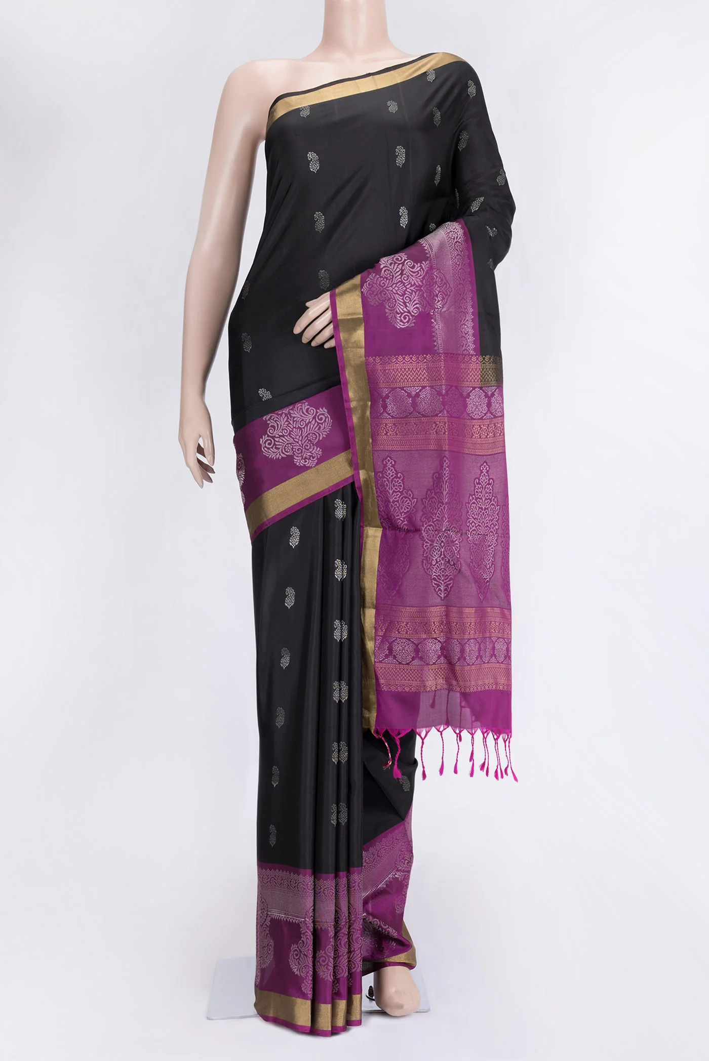 Black Soft Silk Saree
