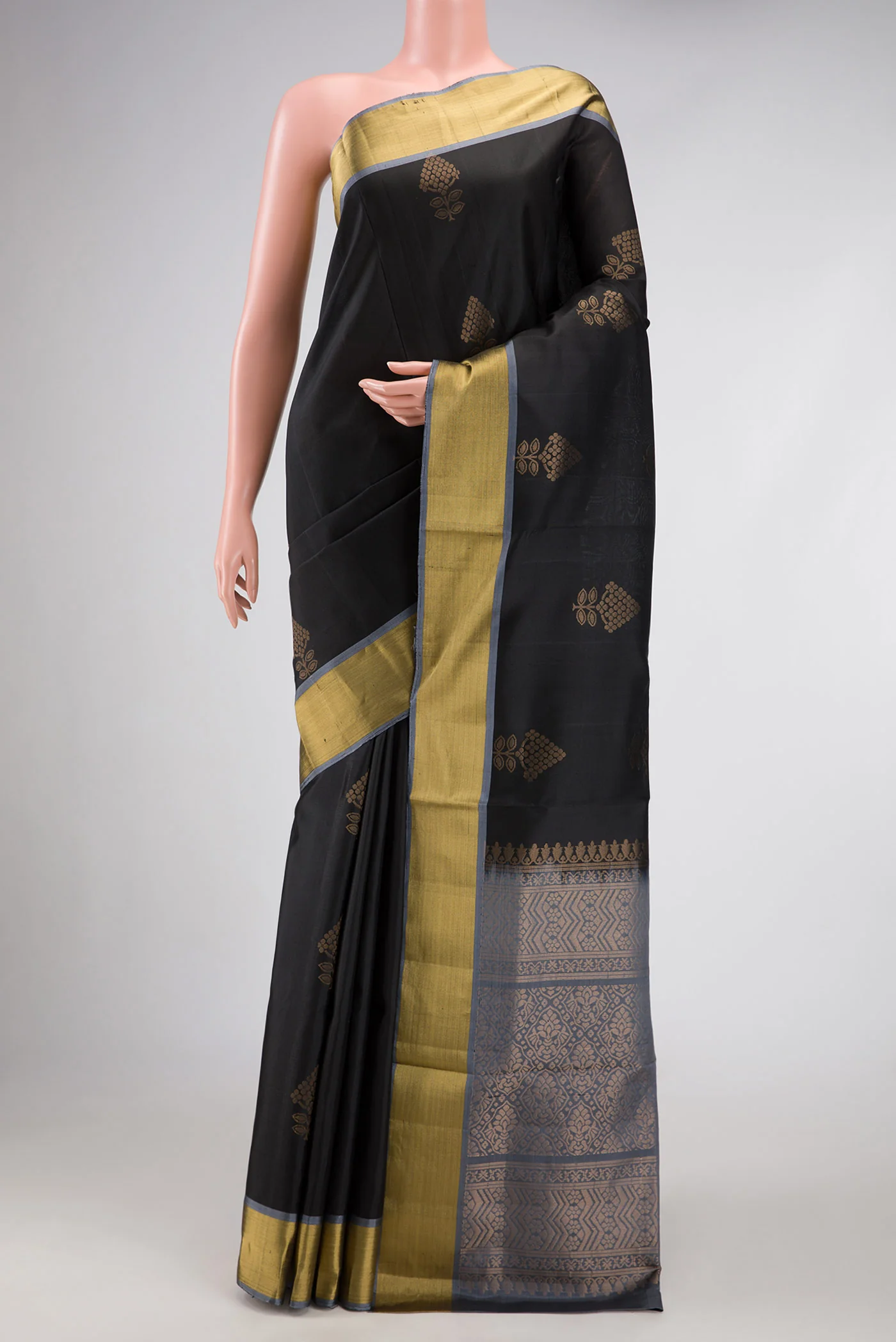 Black Soft Silk Saree
