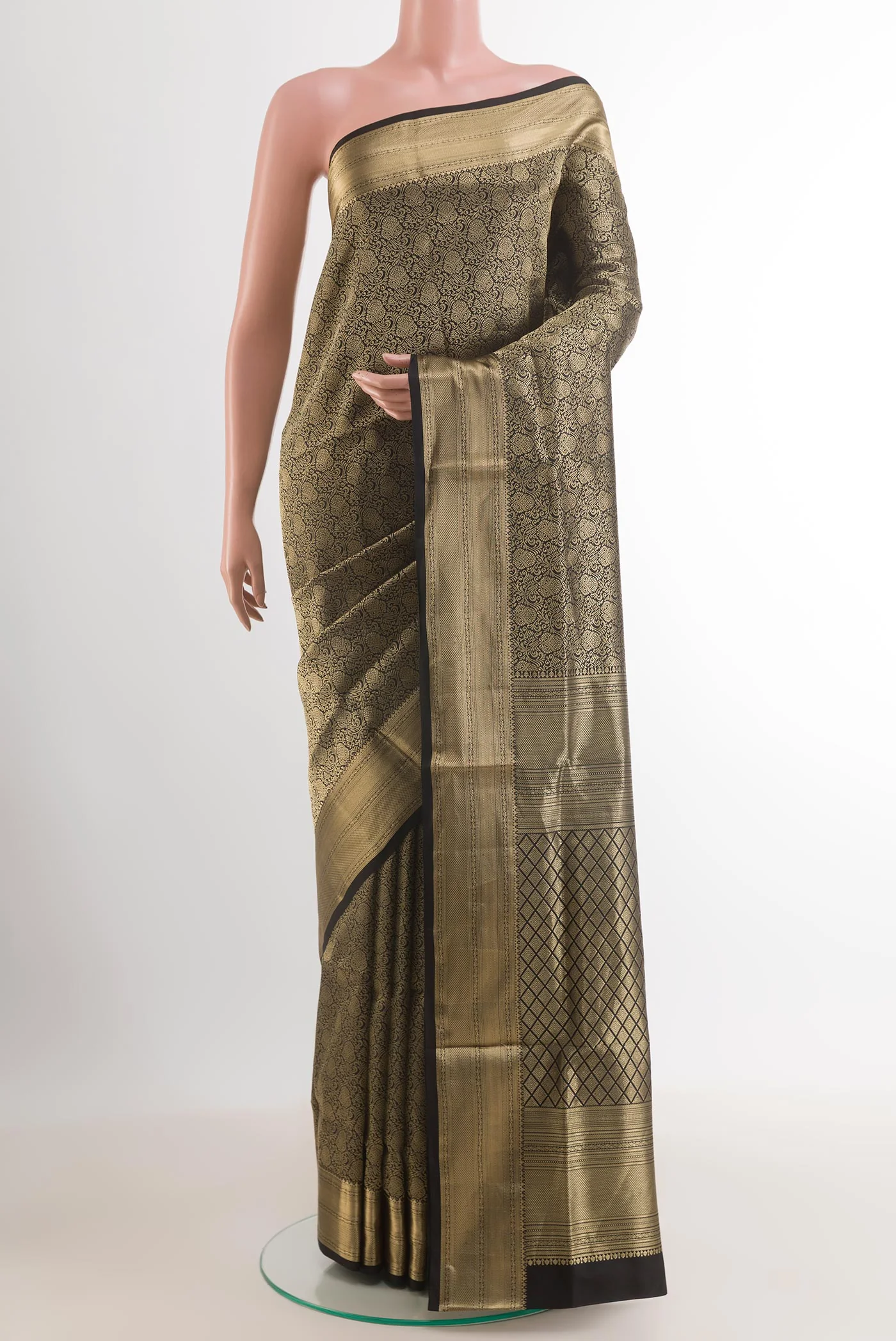 Black Soft Silk Saree