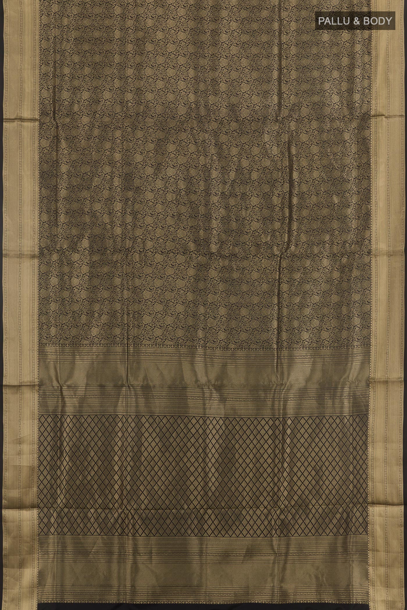 Black Soft Silk Saree - Image 3