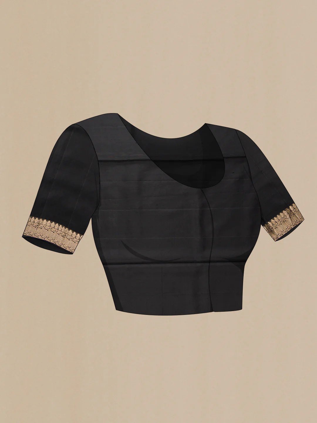 Black Soft Silk Saree - Image 5
