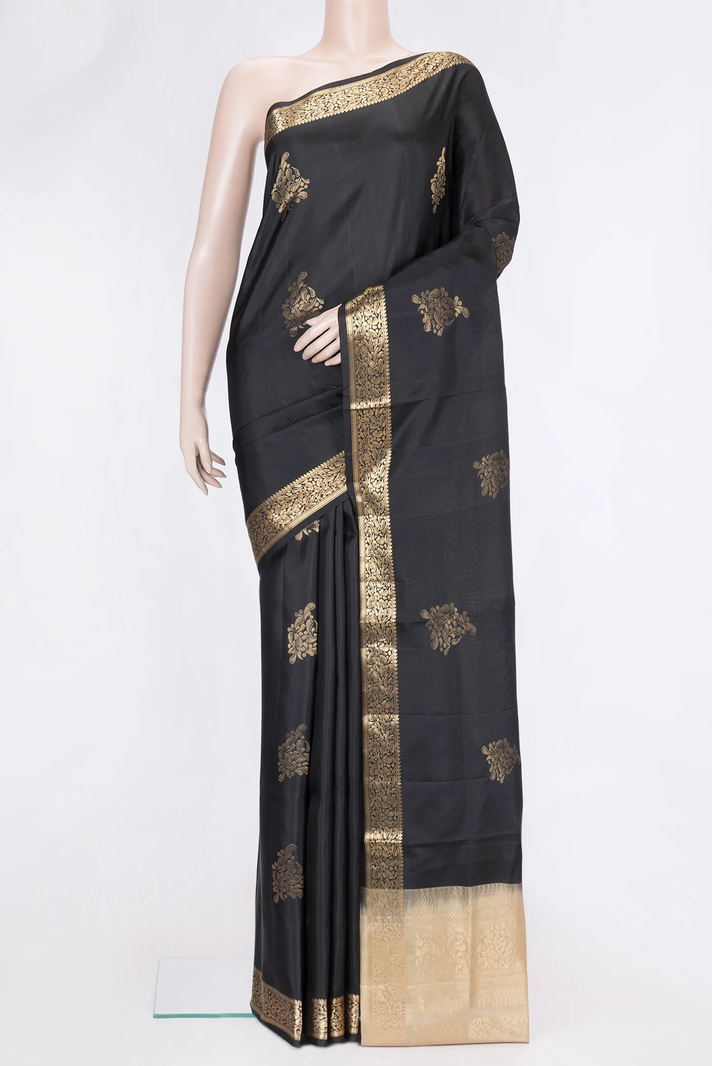 Black Soft Silk Saree