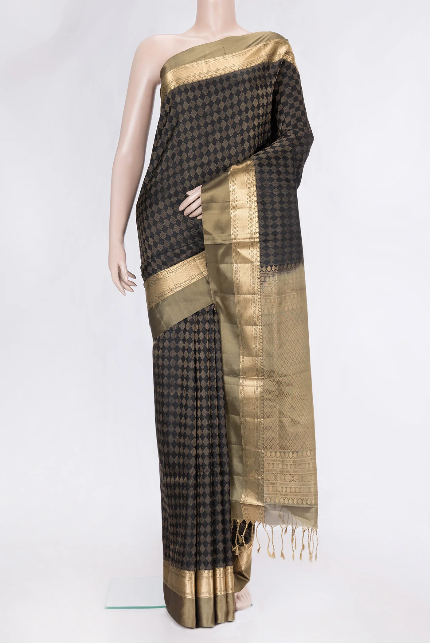 Black Soft Silk Saree