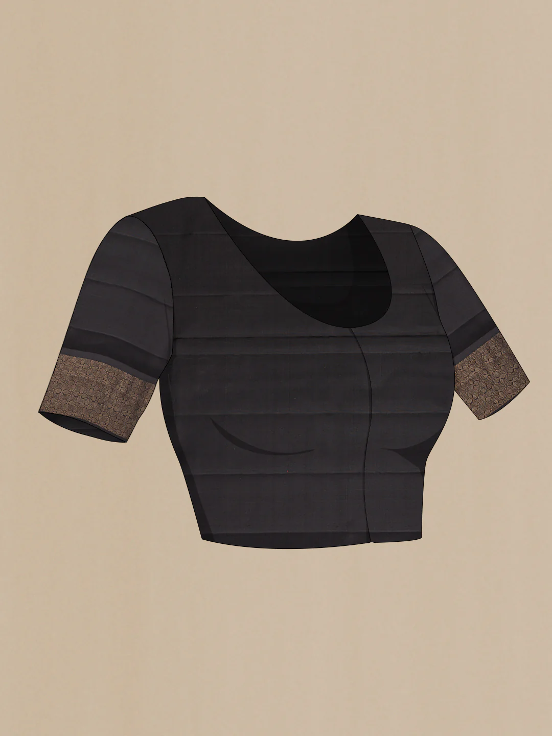 Black Soft Silk Saree - Image 5