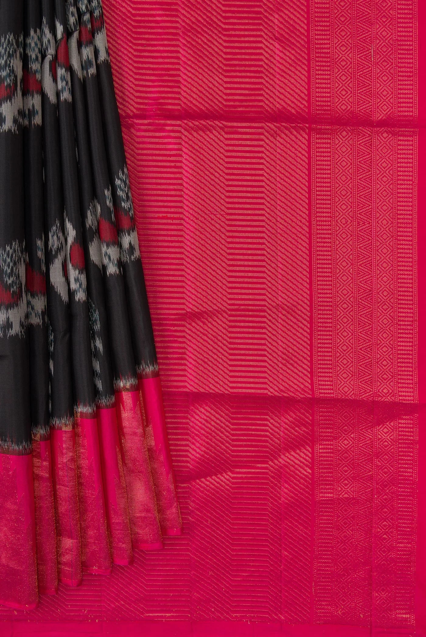 Black Soft Silk Saree - Image 4
