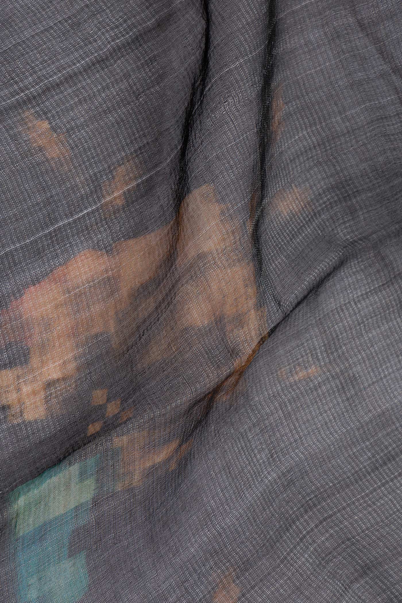 Black Kota Silk Saree - Image 2