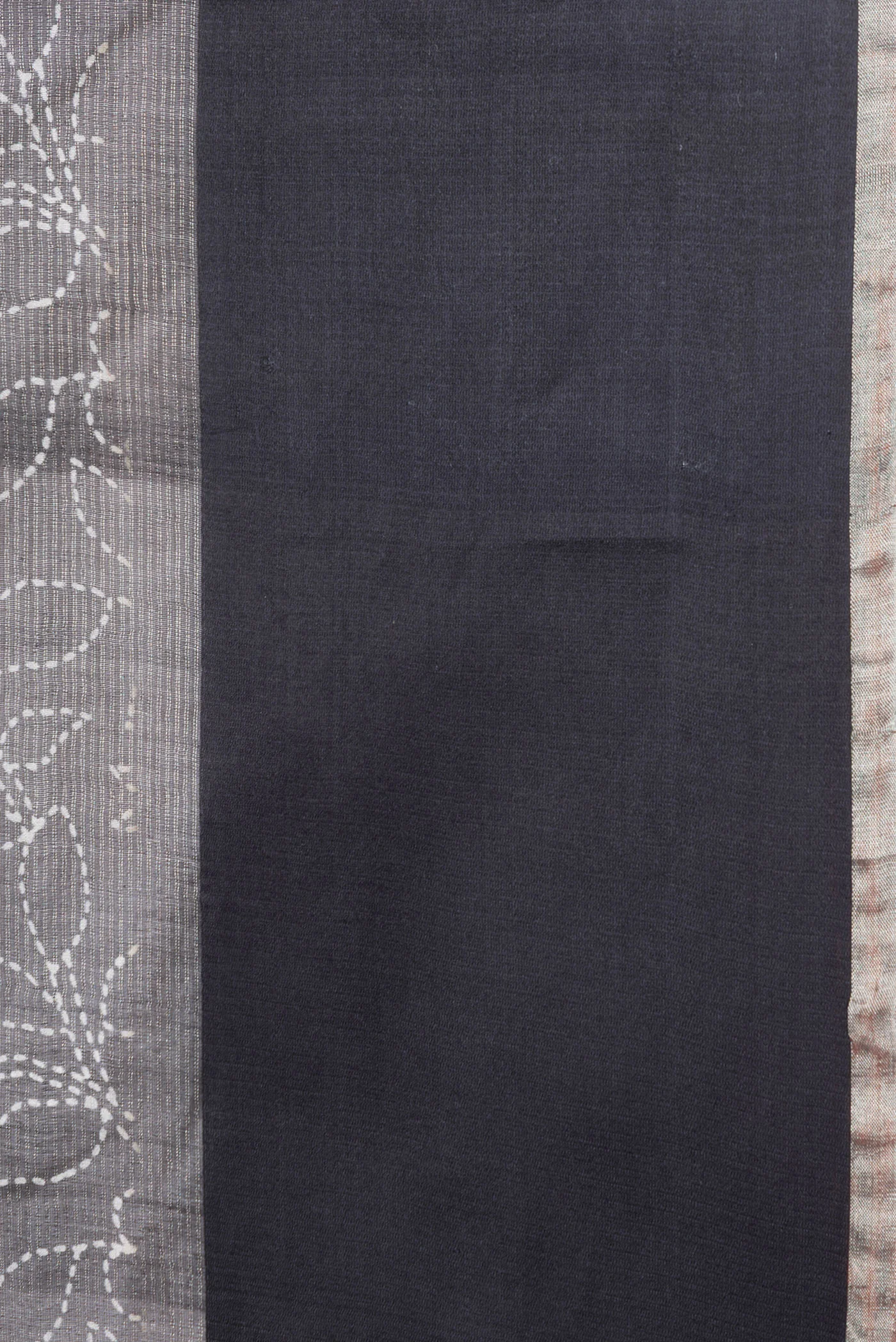 Black Tussar Silk Saree - Image 3