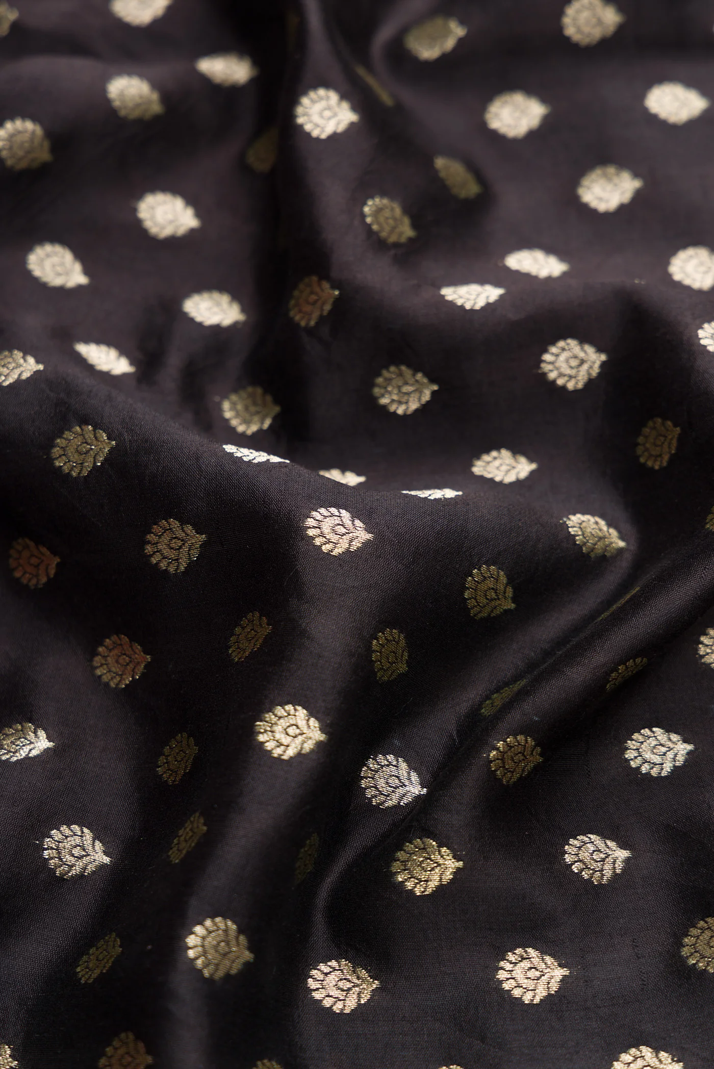 Black Tussar Silk Saree - Image 2