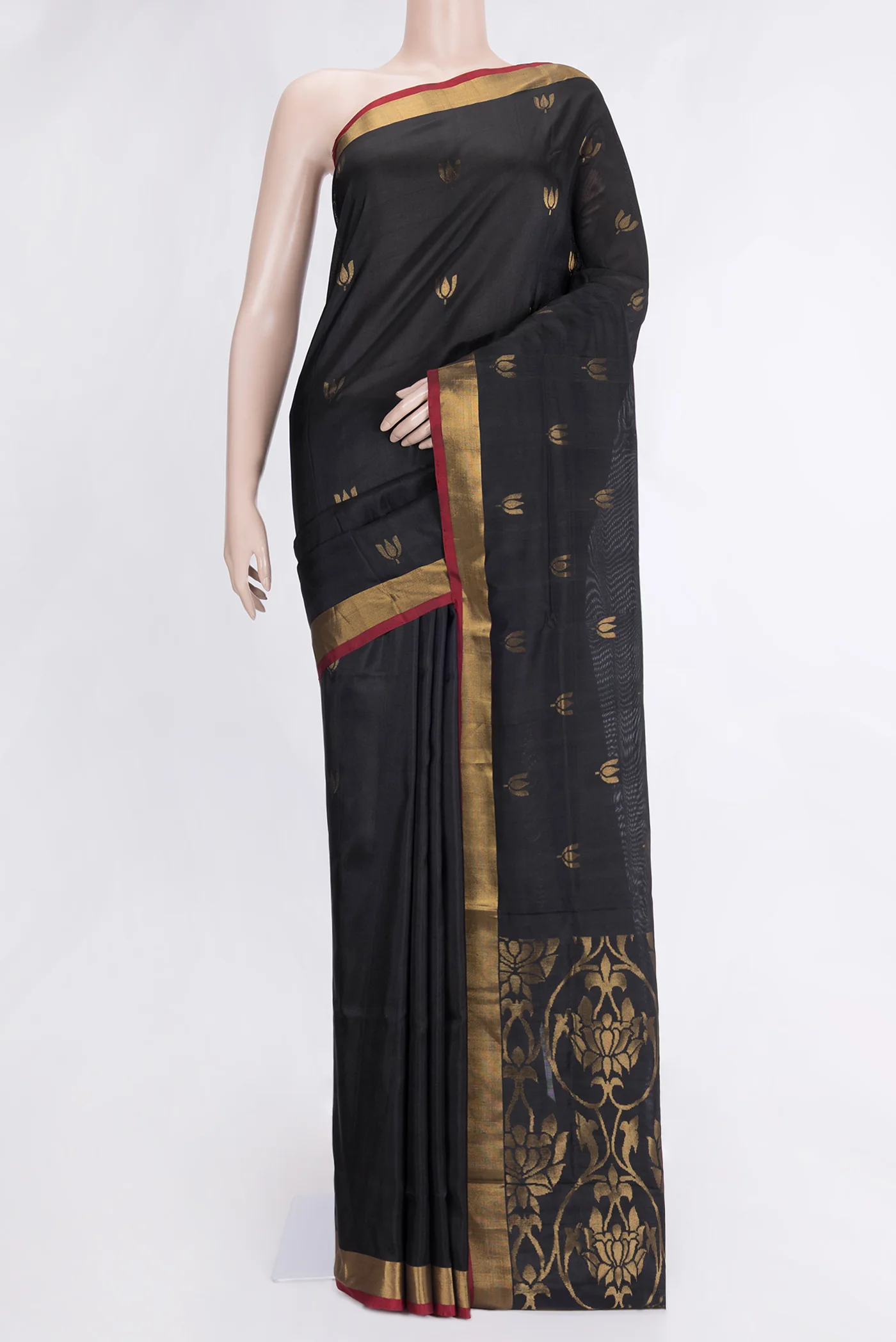 Black Uppada Silk Saree