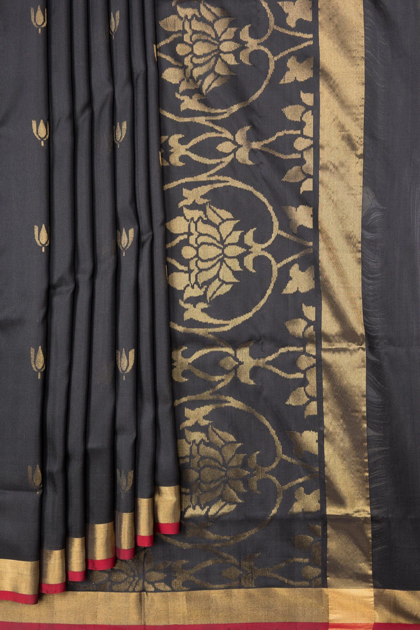 Black Uppada Silk Saree - Image 4