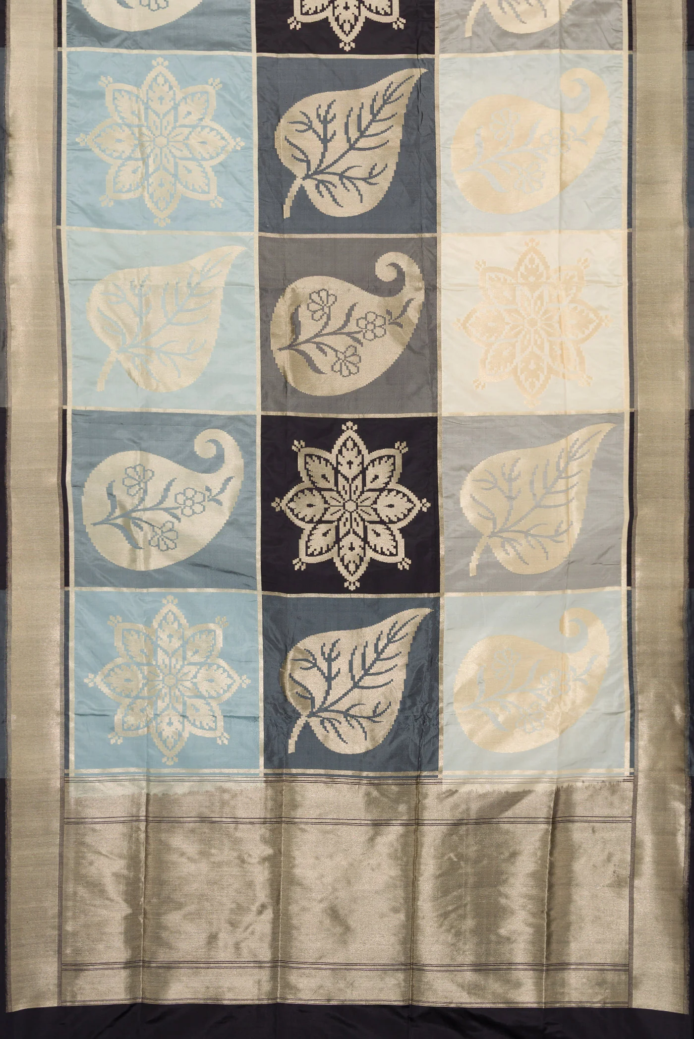 Multi Color Banarasi Silk Saree - Image 6