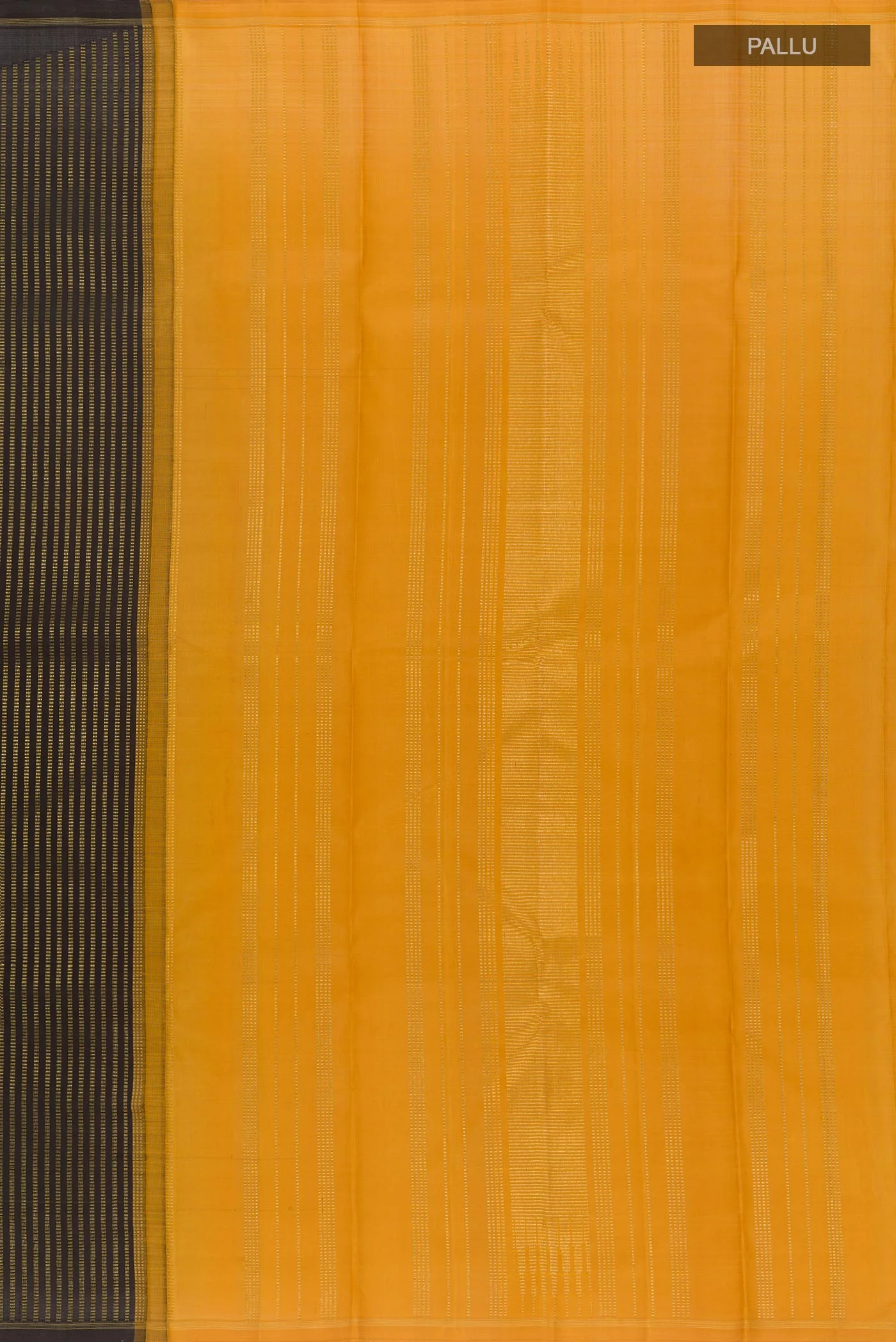 Pure Silk Pure Zari Black Kanchipuram Saree - Image 6