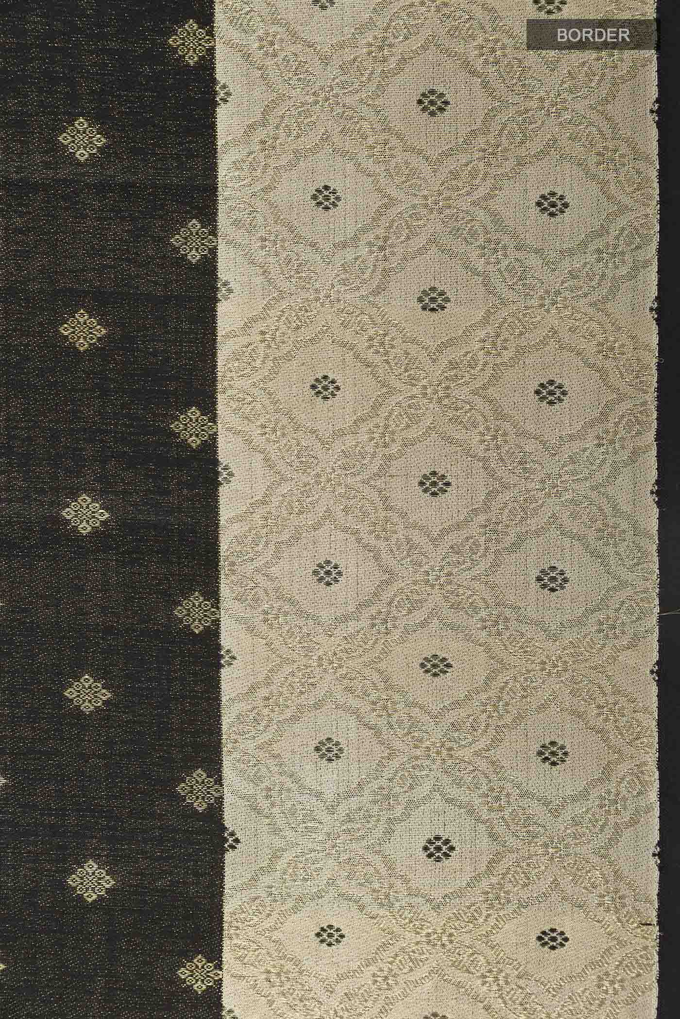 Black Kanchipuram Silk Saree - Image 3
