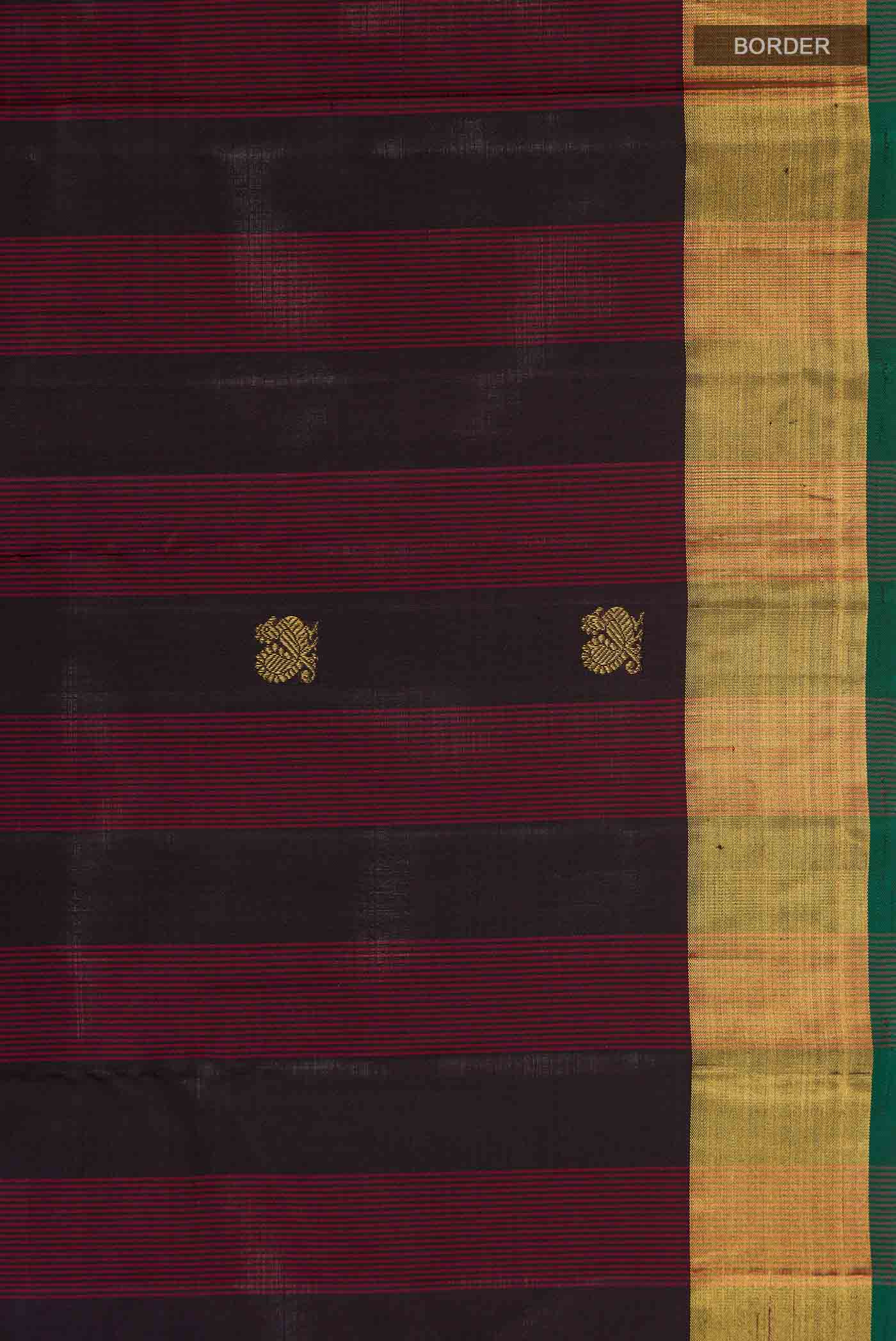 Black Kanjivaram Silk Saree - Image 3