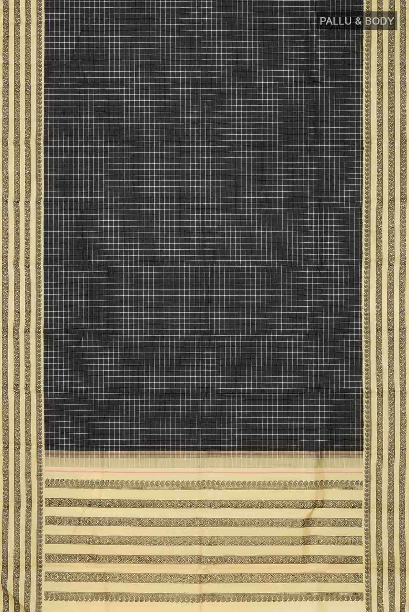 Black Kanjivaram Silk Saree - Image 4