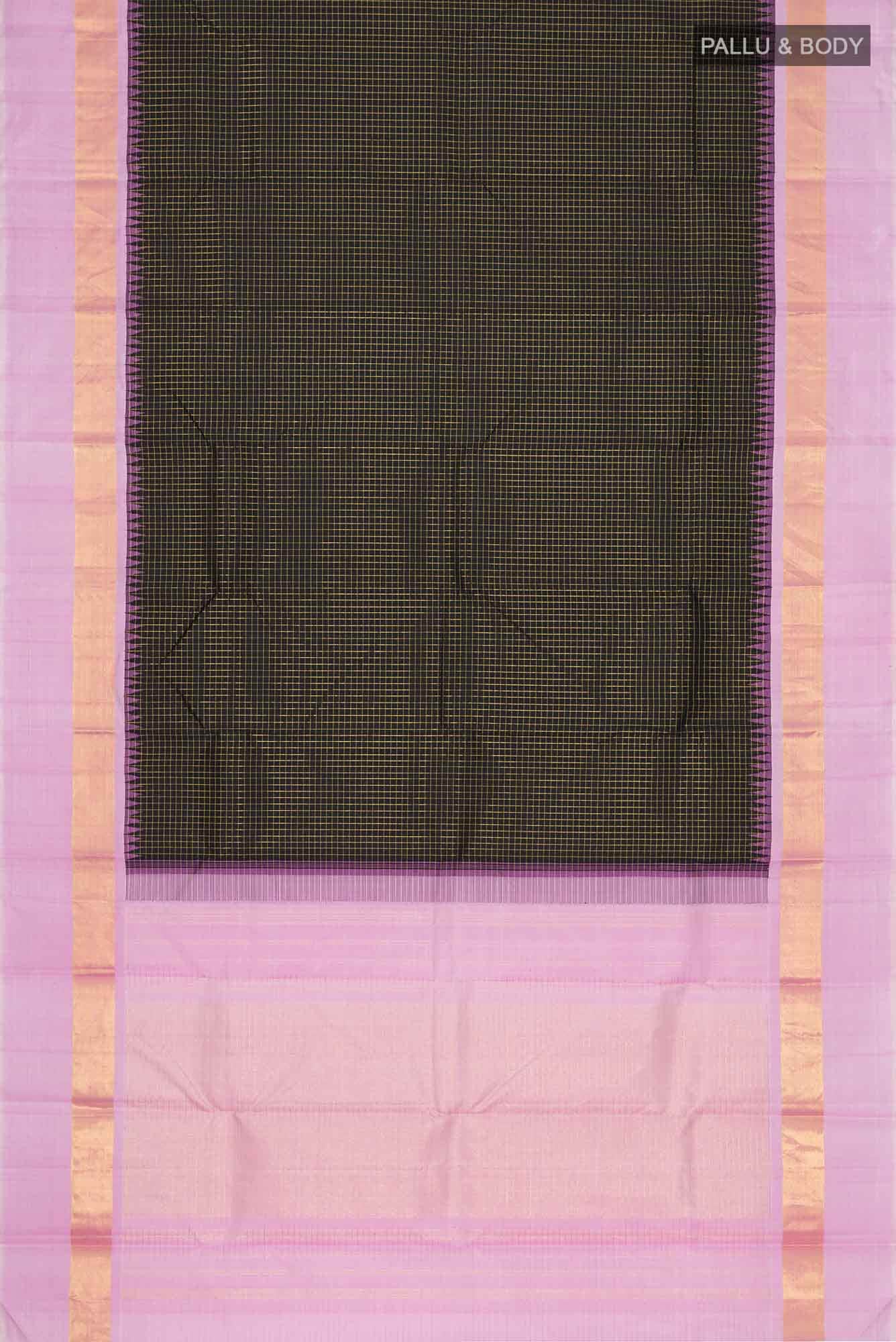 Black Kanjivaram Silk Saree - Image 4