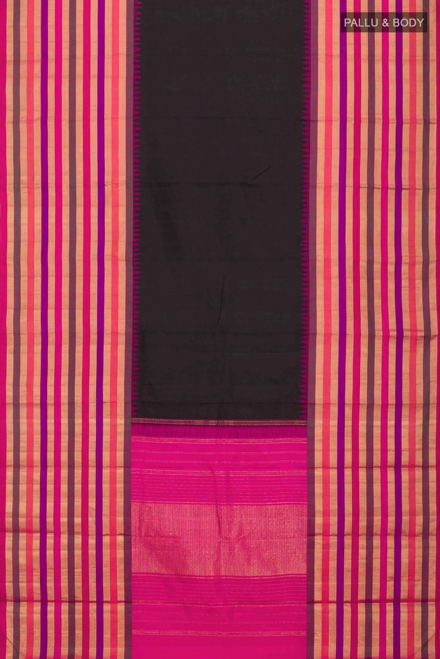 Black Kanjivaram Silk Saree - Image 4