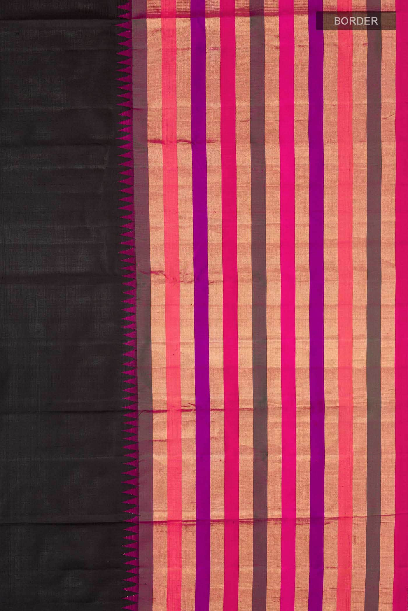 Black Kanjivaram Silk Saree - Image 5