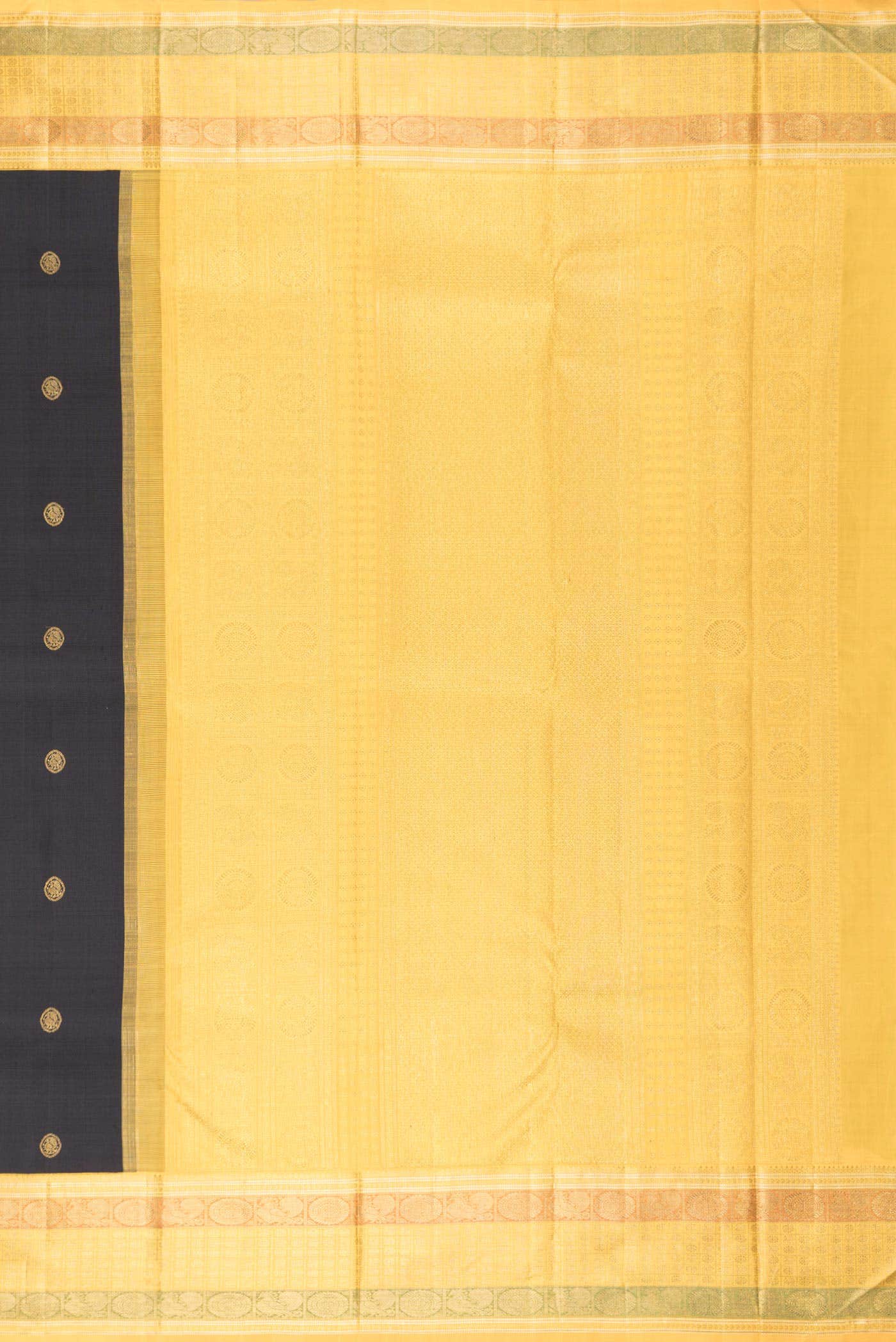 Black Kanchipuram Silk Saree - Image 5