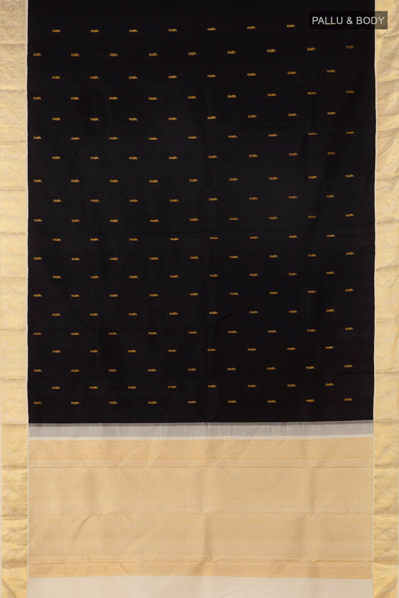 Black Kanjivaram Silk Saree - Image 5