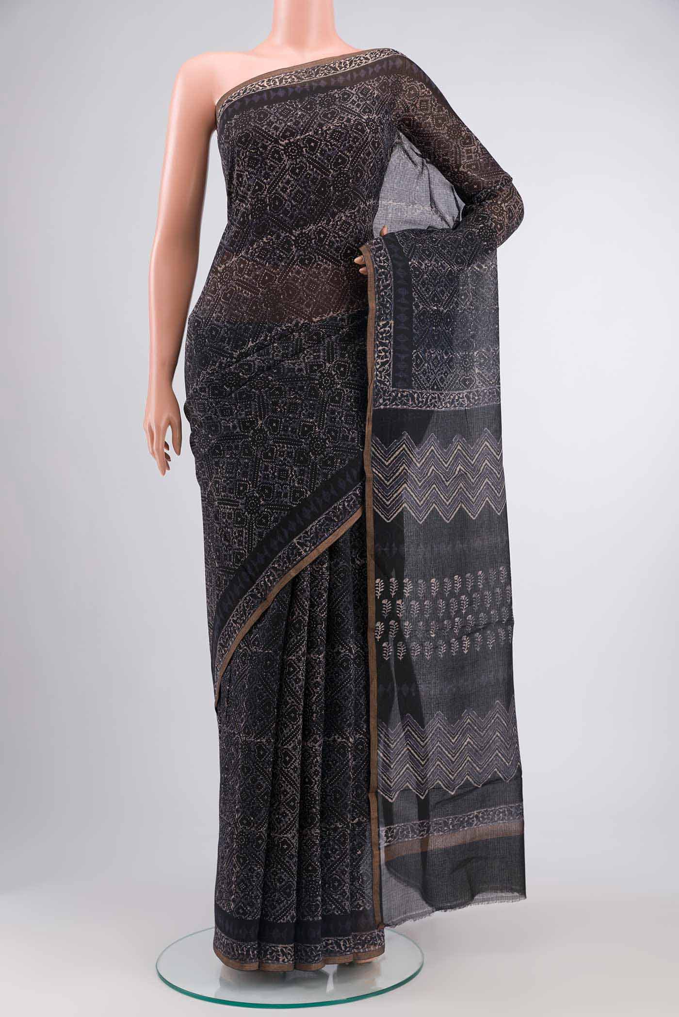Black Kota Cotton Saree