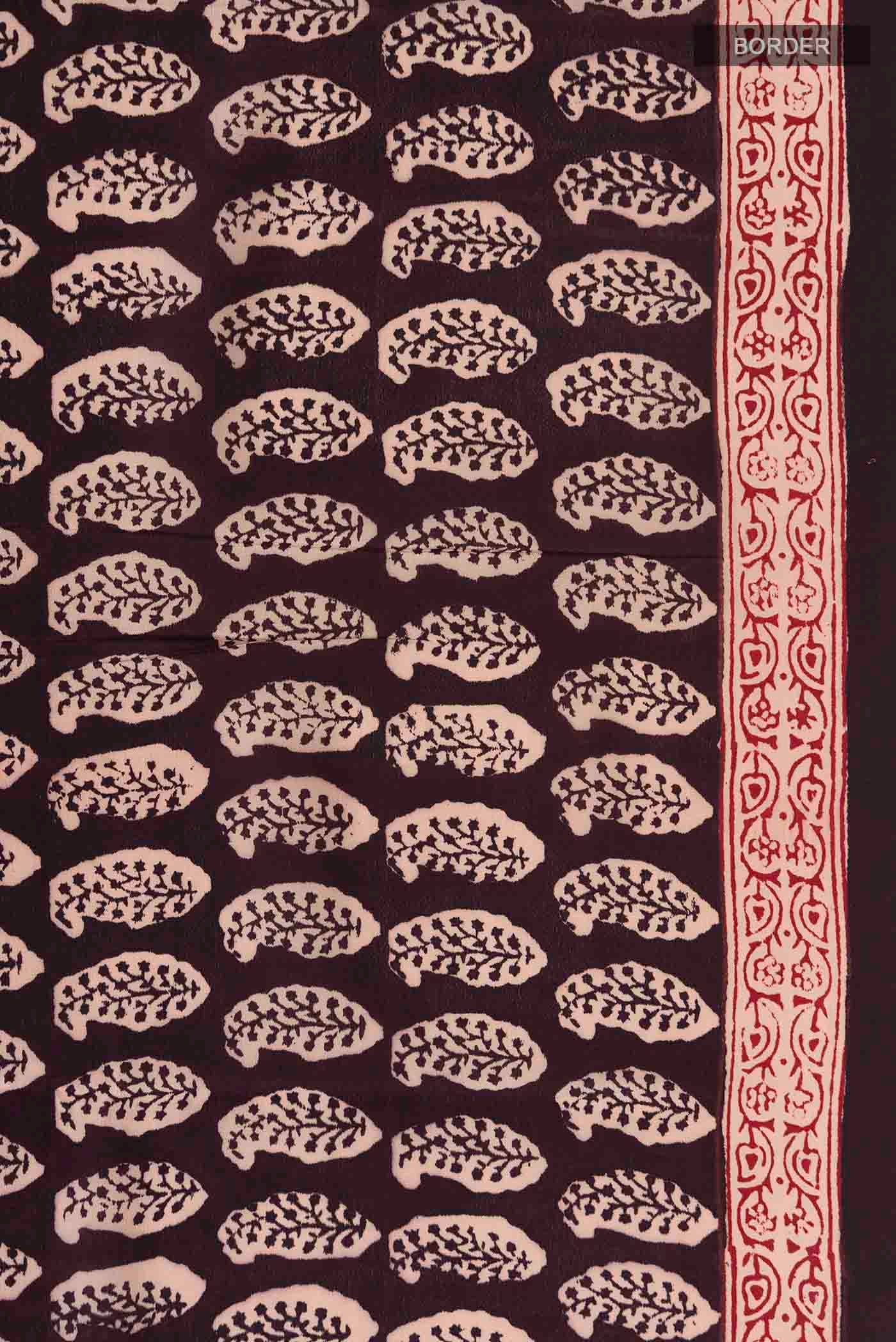 Black Mysore Crepe Saree - Image 3