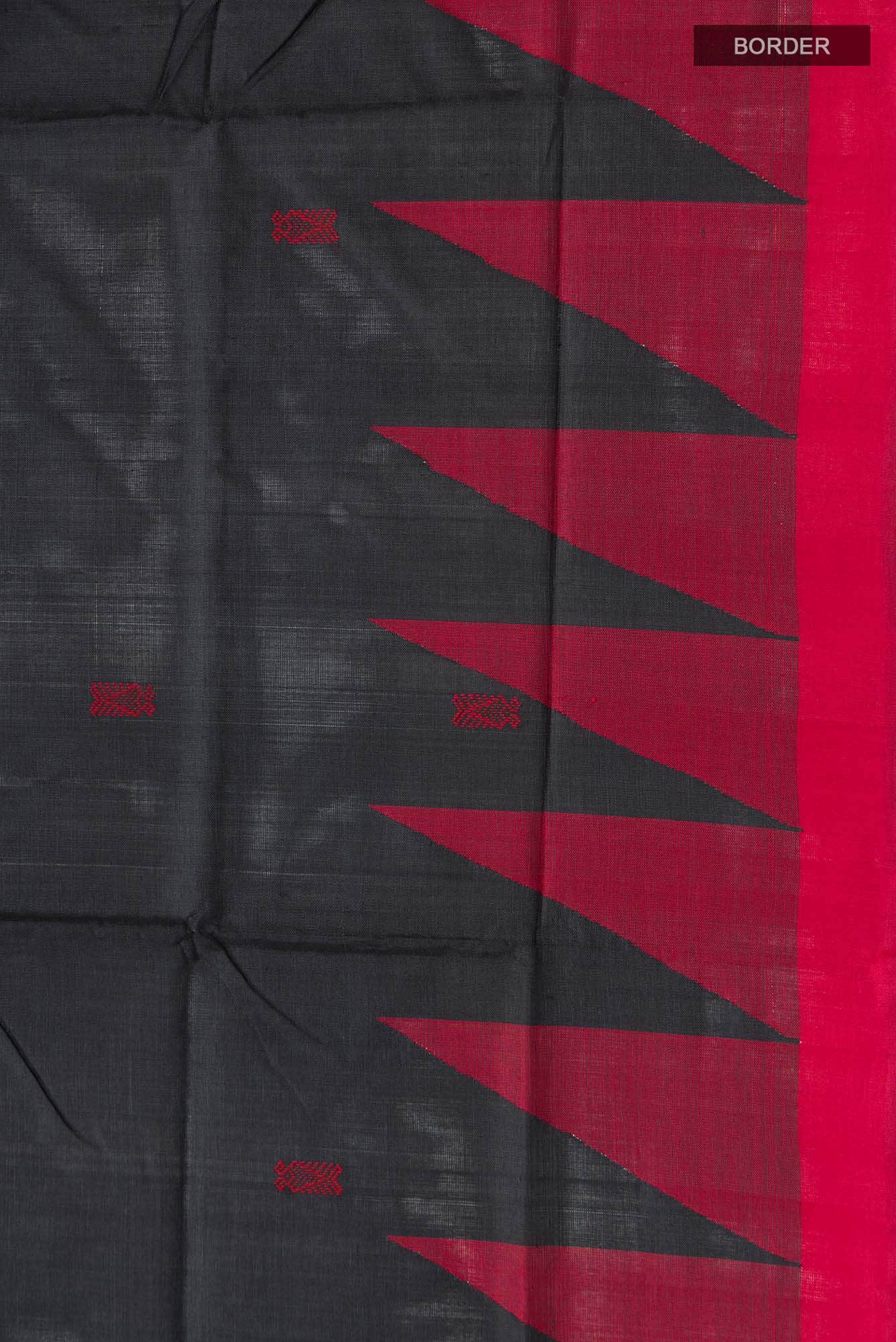 Black Orissa Silk Saree - Image 5
