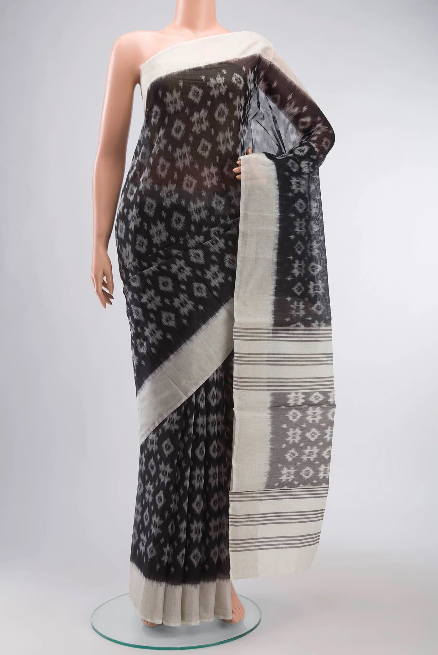 Black Silk Cotton Saree