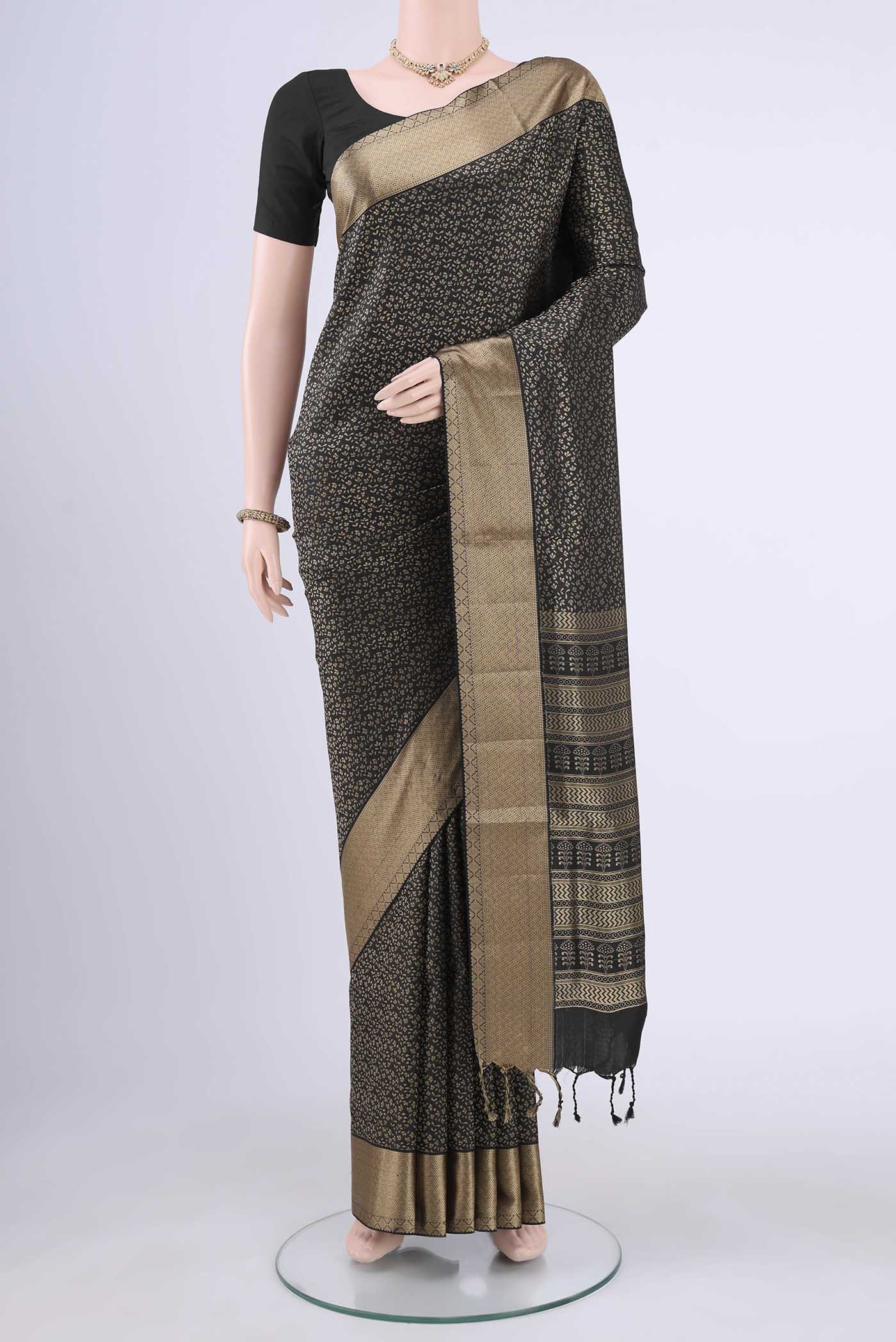 Black Soft Silk Saree